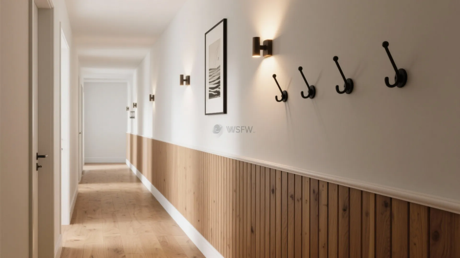 2) Fluted Wood Panels for Vertical Rhythm