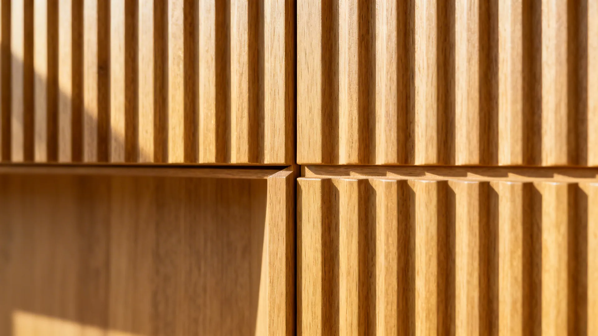 3) Fluted Wood Accents with Easy-Clean Zones