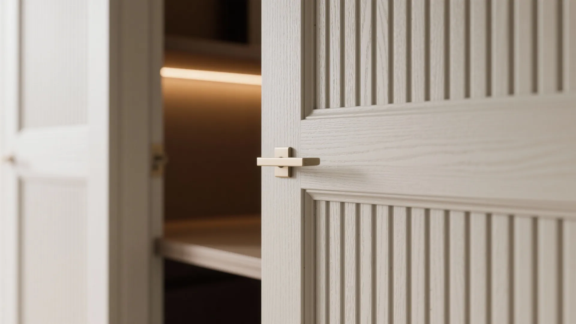 Smart storage walls in the bedrooms