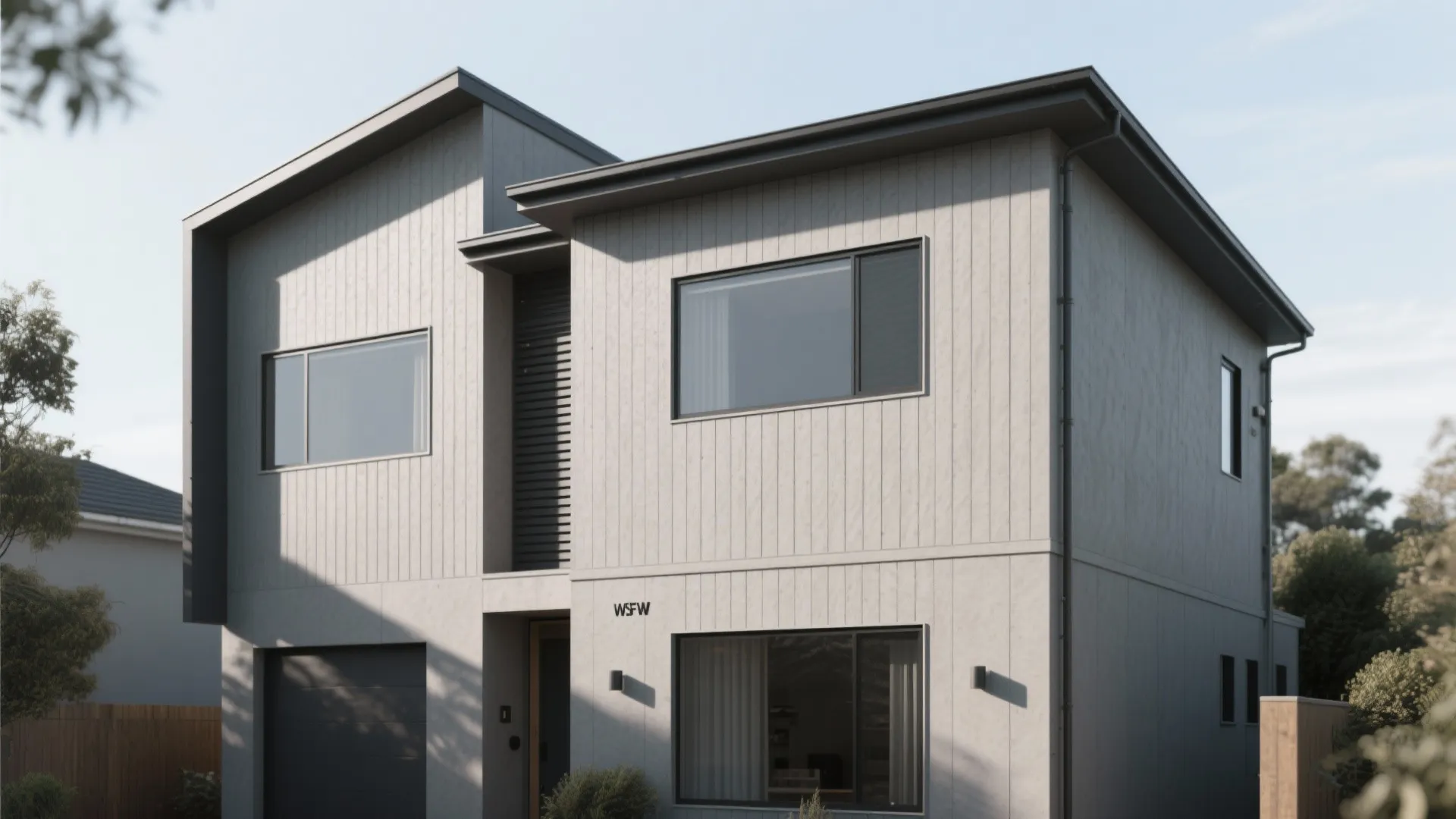 Fluted Fiber‑Cement or GFRC Panels