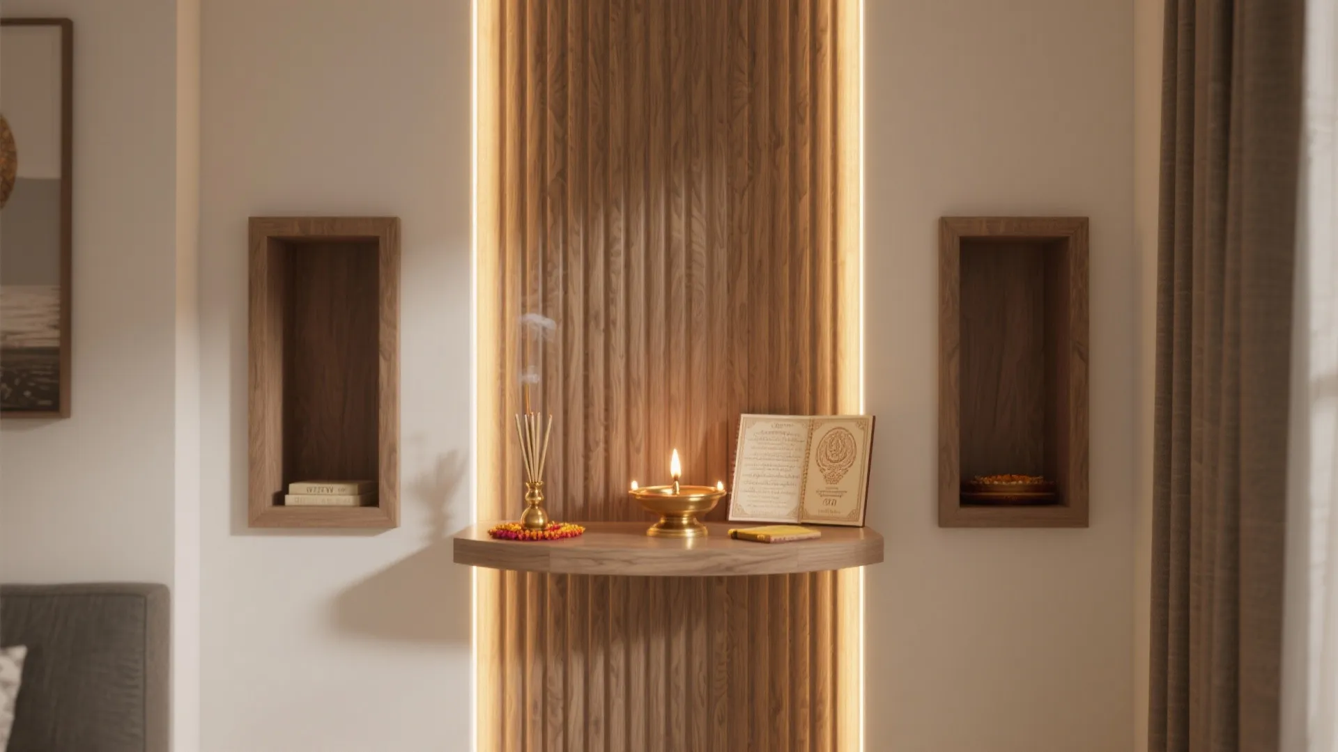 Minimal Paneling with Hidden Niches