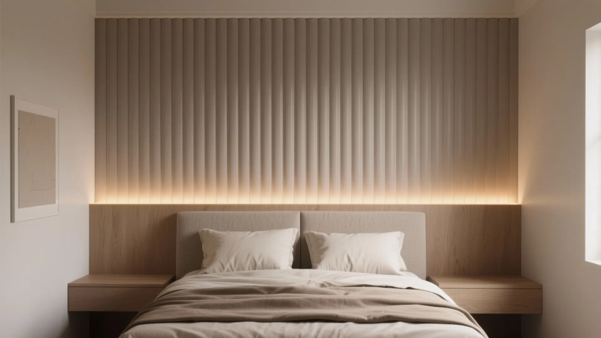 Fluted PVC Accent Wall to Add Texture