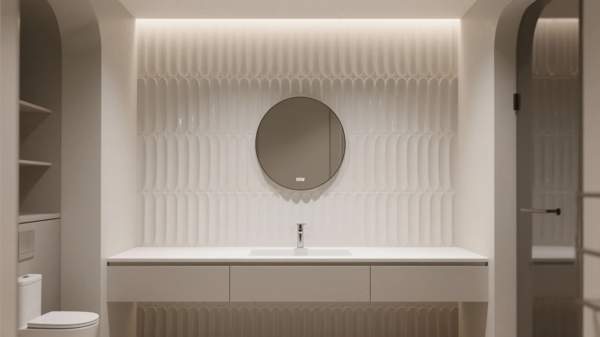 Fluted and 3D Relief Accent Tiles