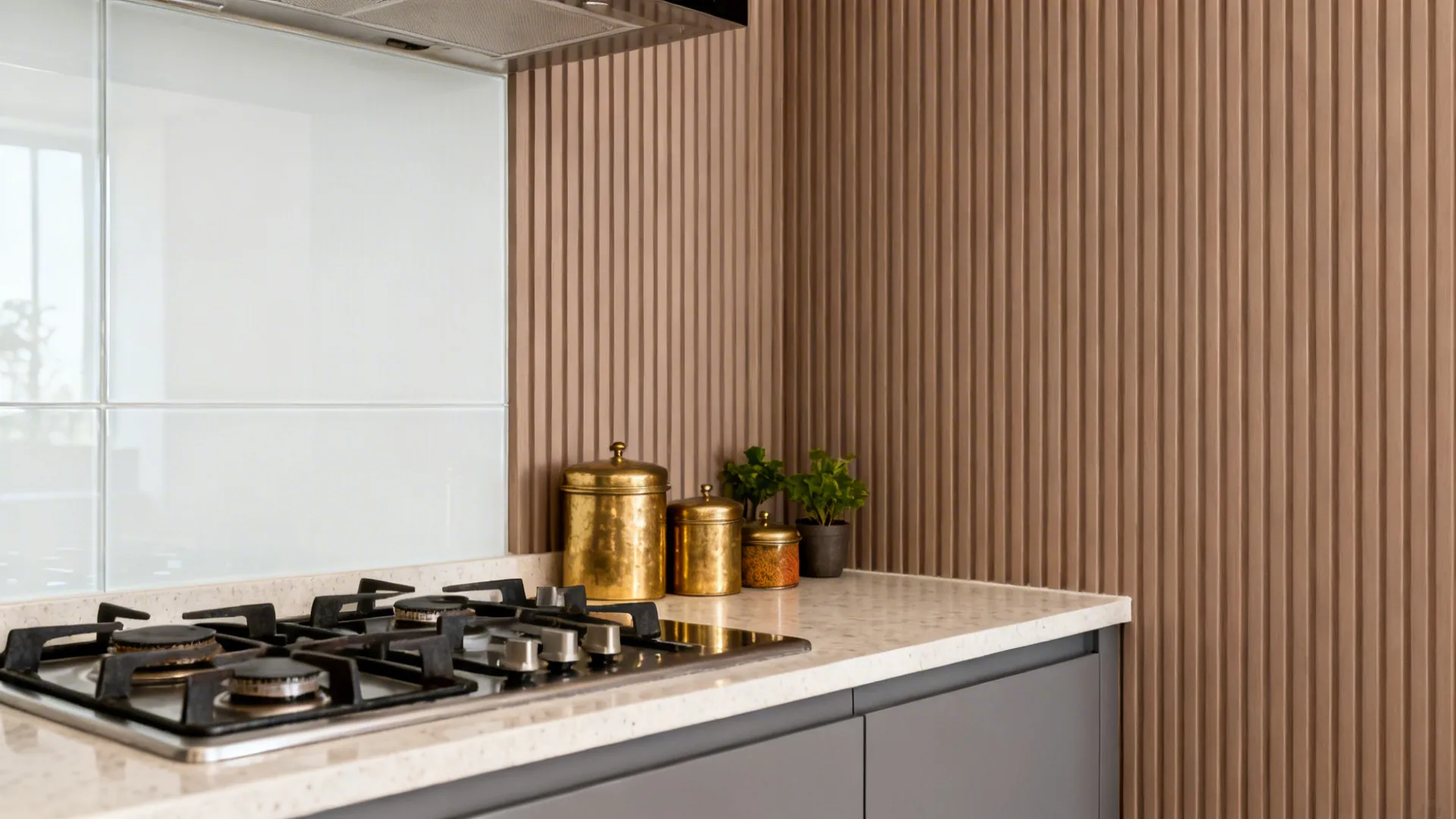 Grooved Wall Panels and Backsplashes for Texture