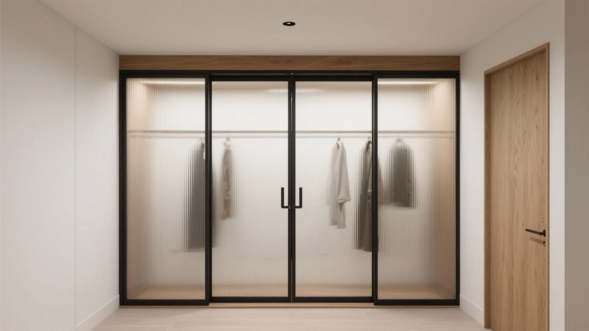 Fluted Glass Sliding Doors