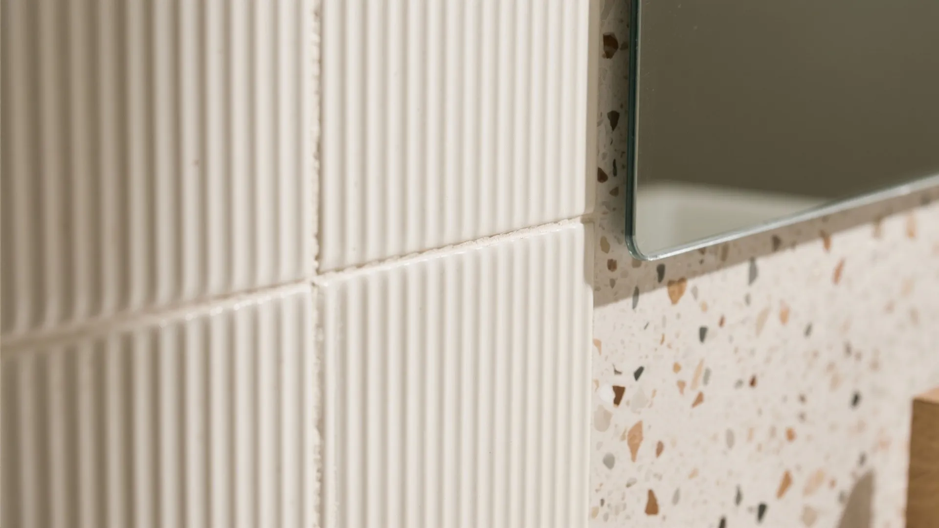 Layered Light Tones with a Single Bold Texture