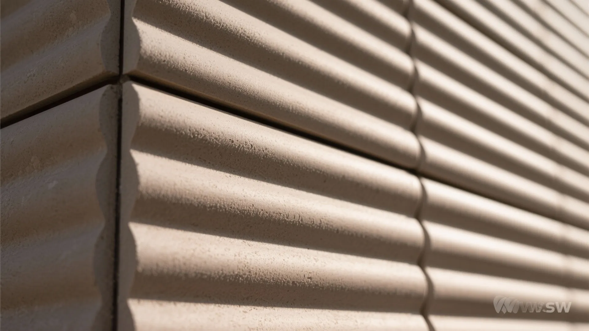 Fluted and Textured Tiles for Shadow Play