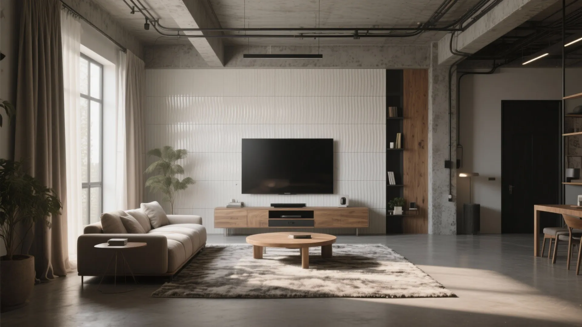 Textured or 3D Tiles for Depth and Softer Acoustics