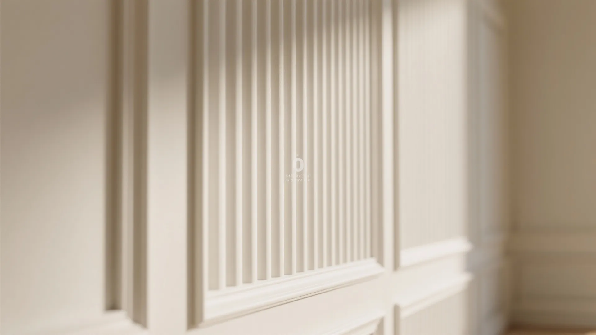 Fluted Panels with Warm Whites