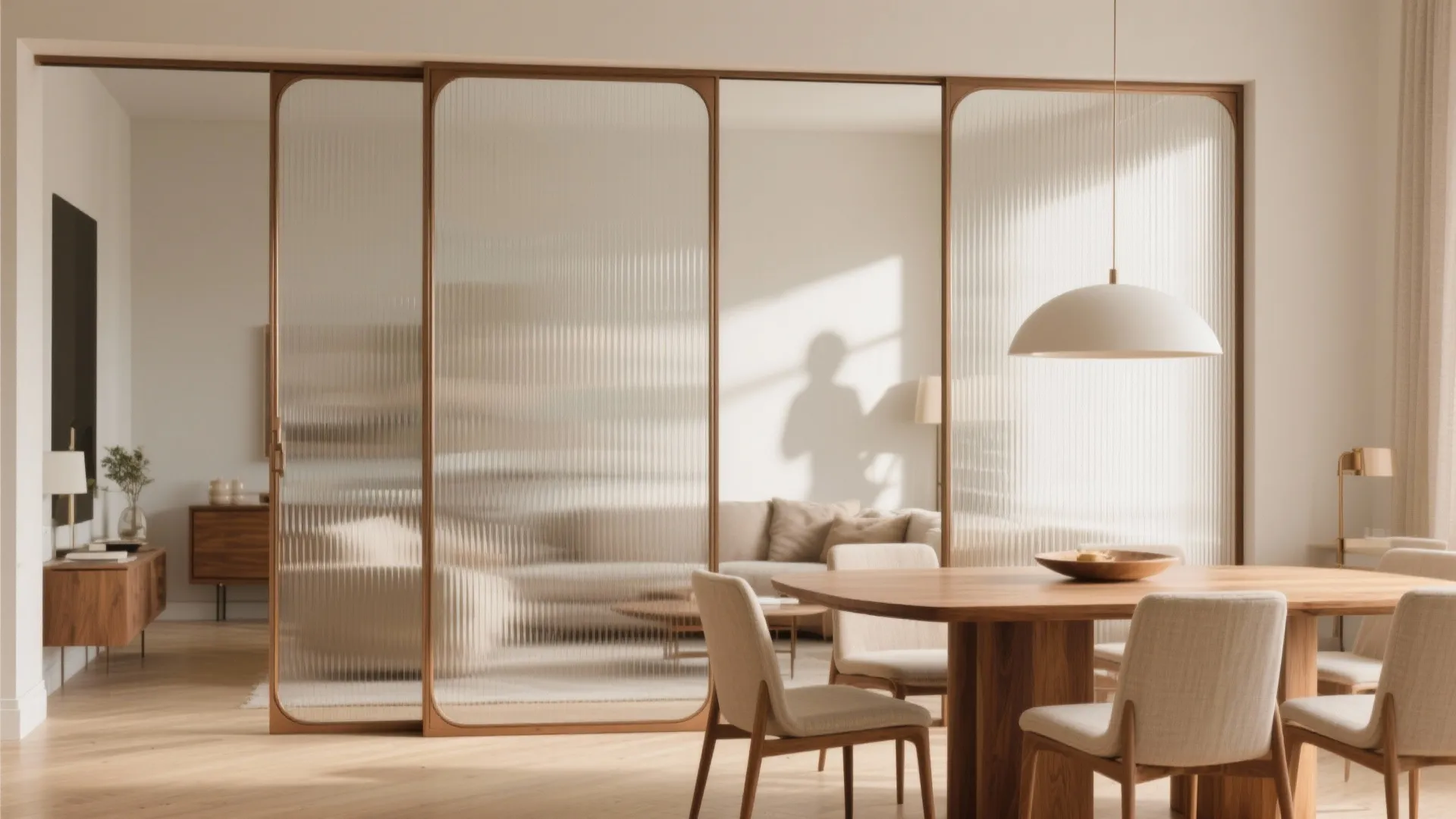 Fluted or Frosted Glass for Soft Privacy