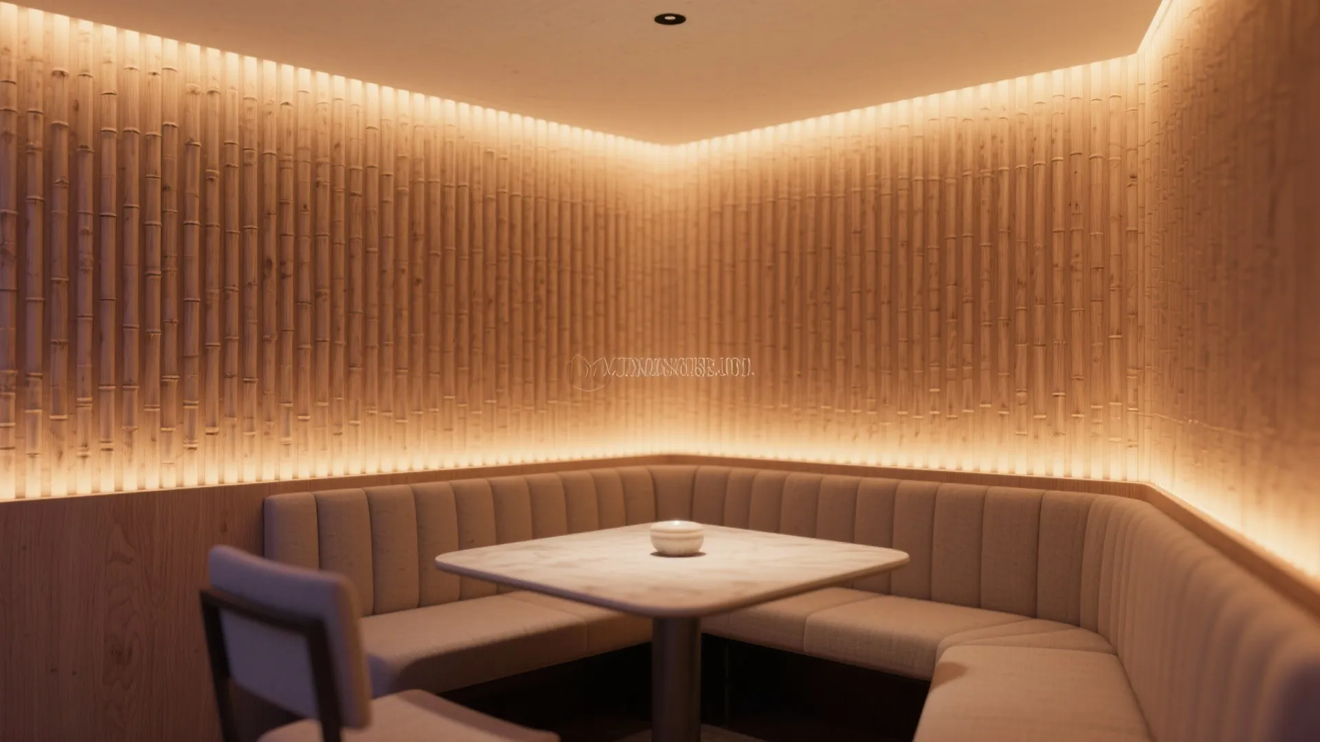 Fluted Wood Cladding With Concealed LED Grazing