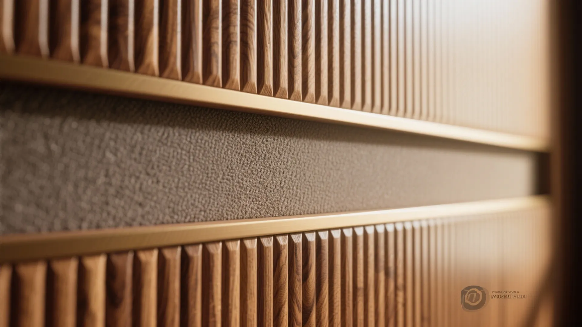 Fluted Wood Panels with Acoustic Backing