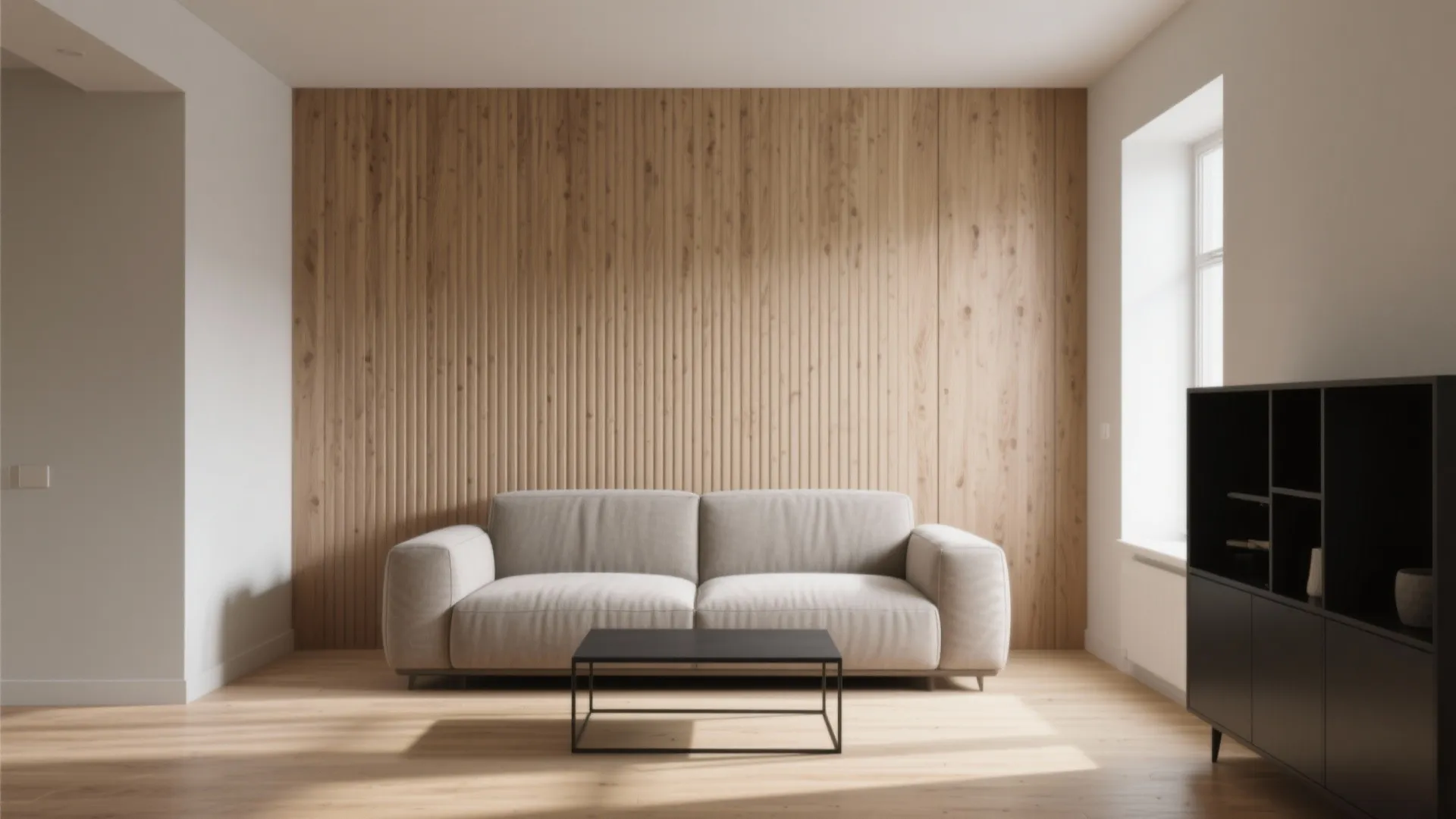 Fluted Minimalist WPC Accent Walls