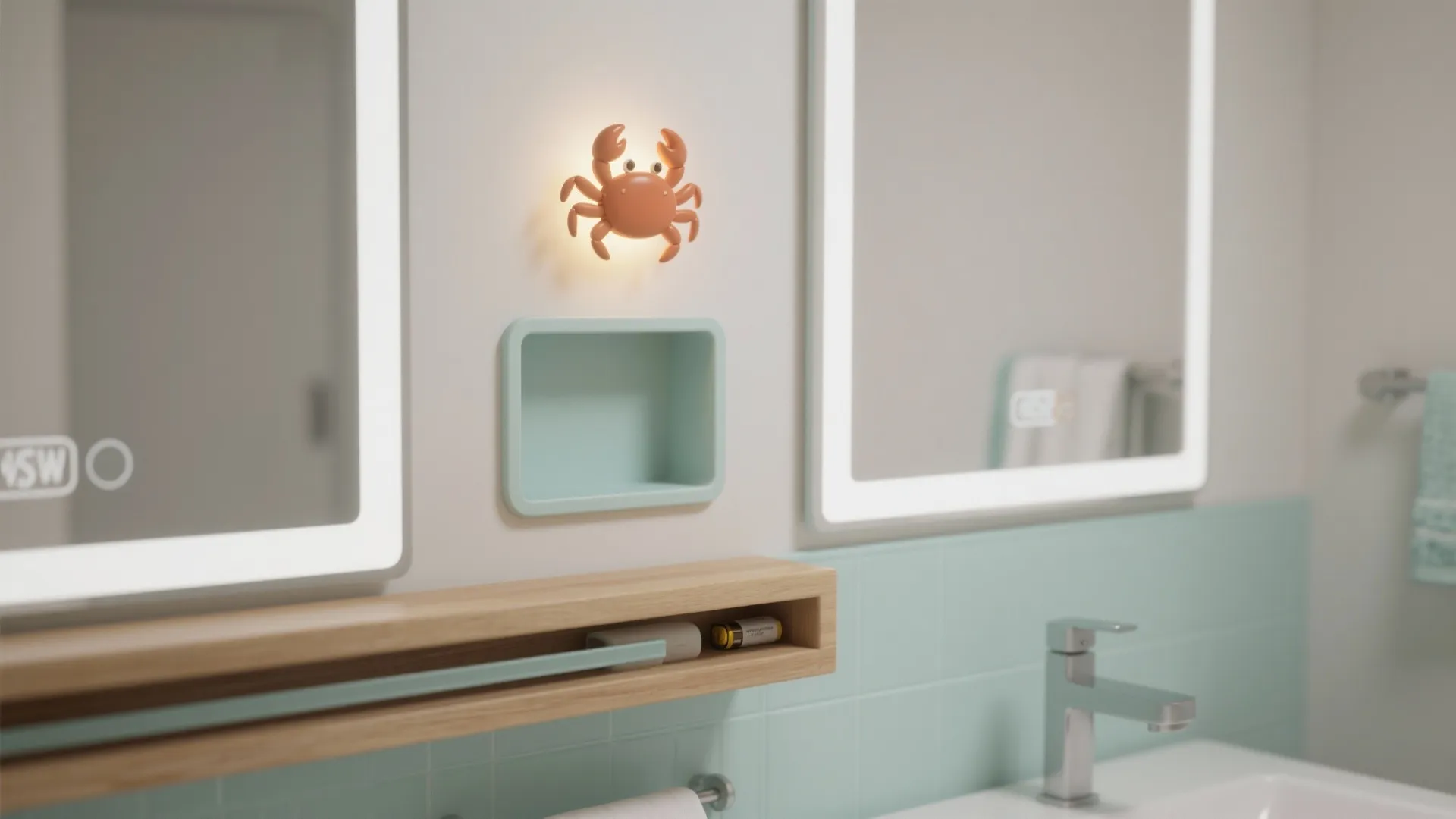 1. Make it a focal accent above the vanity