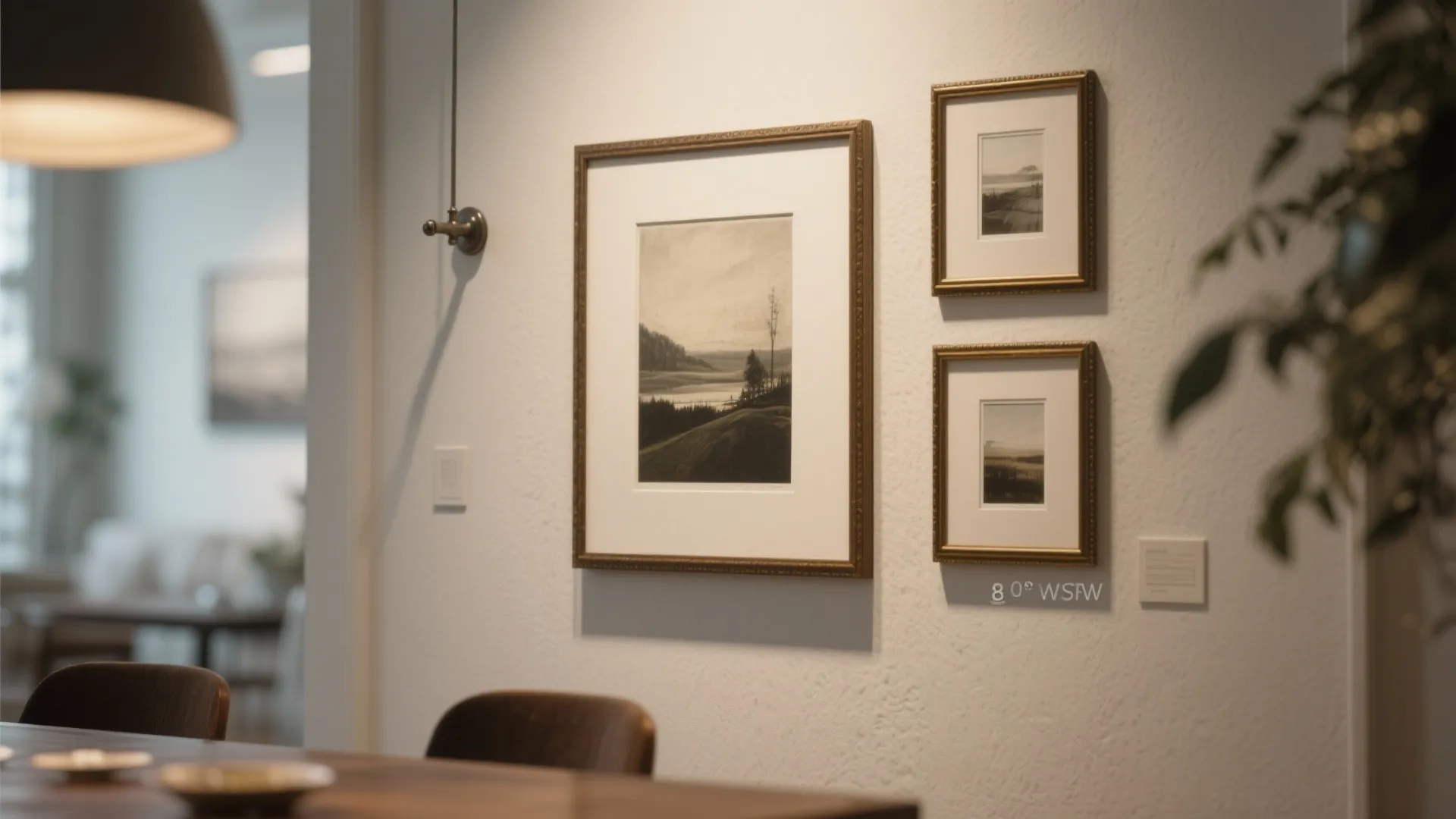 3. Use one big focal artwork with supporting miniatures