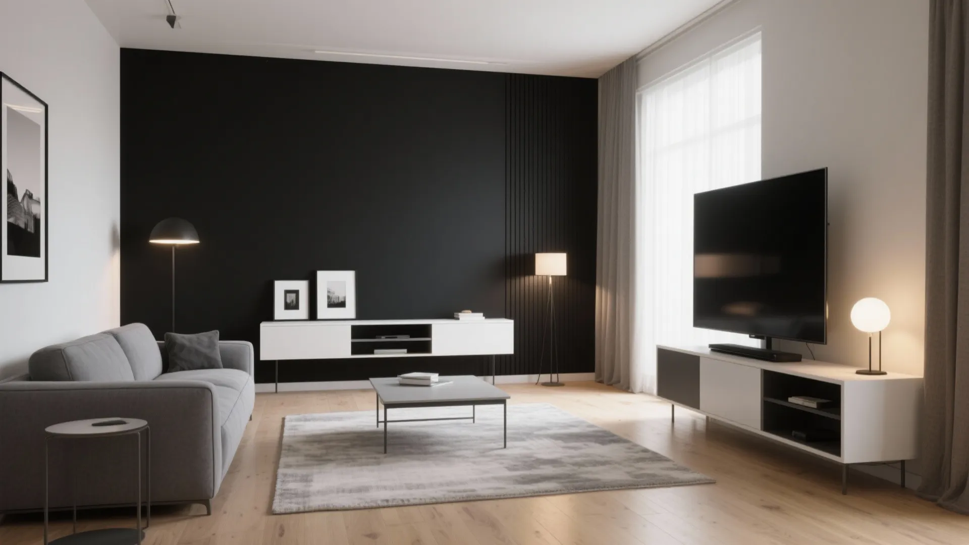 High-Contrast Focal Wall
