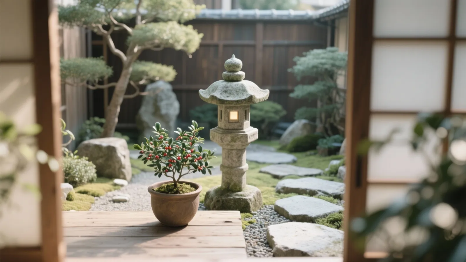 Tips 8: 視線の矢印を変えるフォーカルポイント（日本の都市の小庭）
