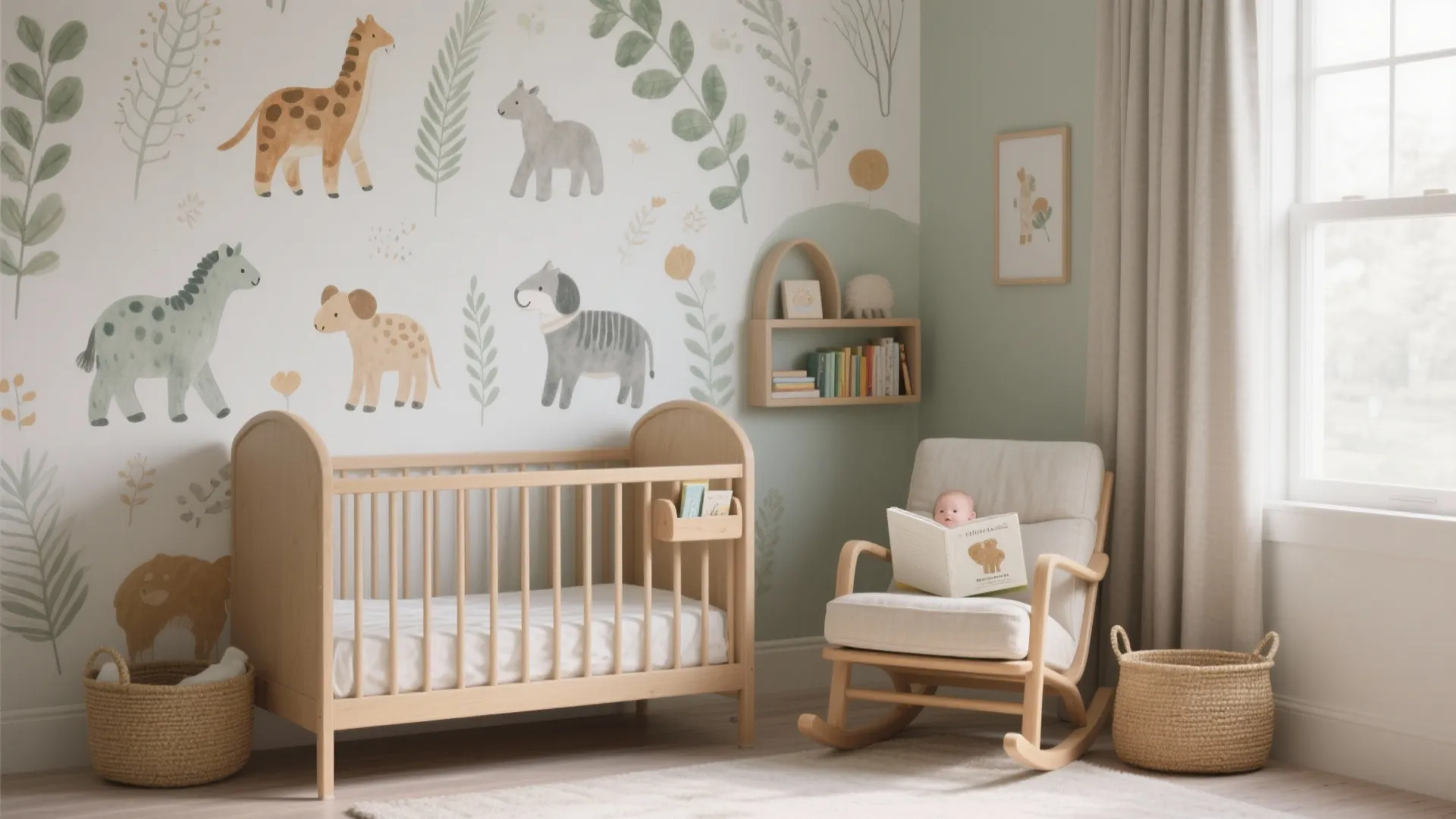 A playful focal wall without overstimulation