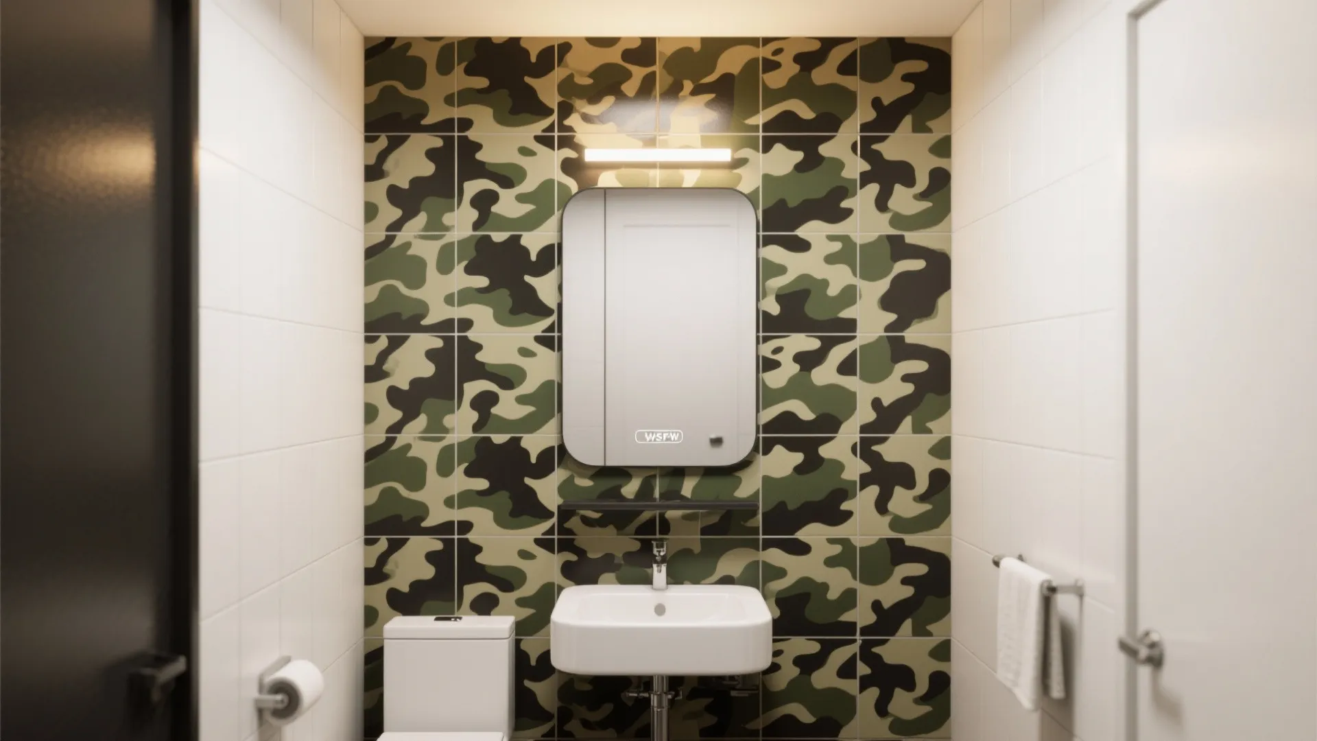 4. Tiny bathroom, big impact: focal wall techniques