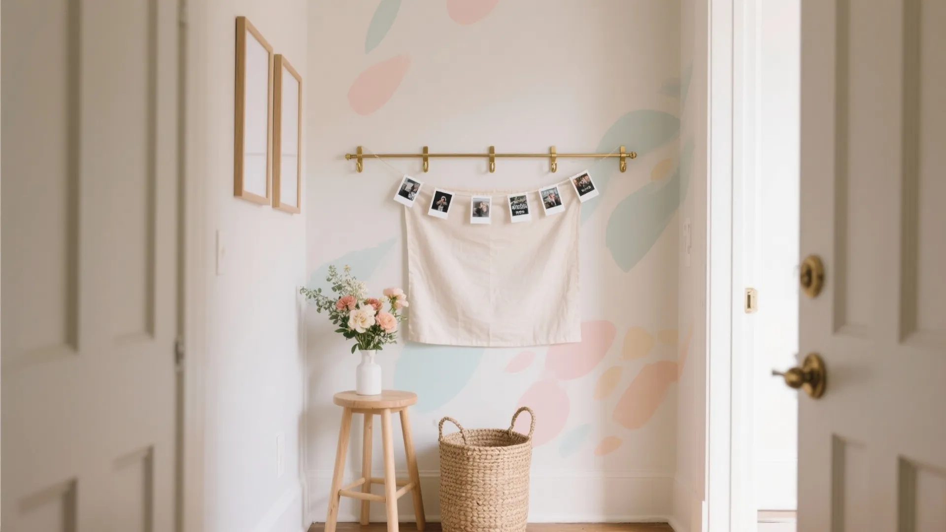 “Hello Baby” Focal Wall Without Drilling