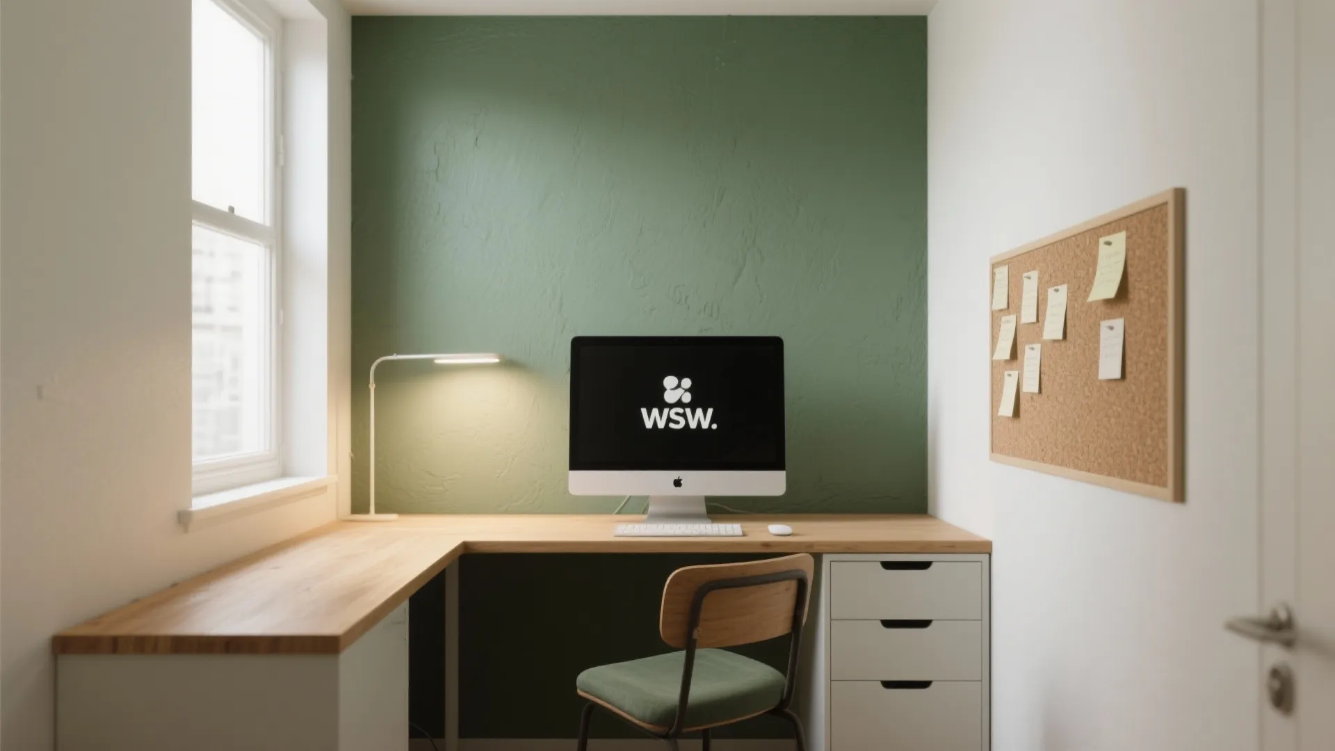 Calm Color Palette with a Focus Wall