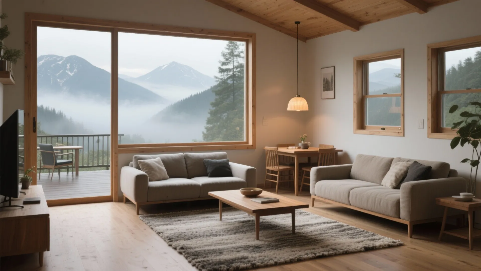 1. Embrace the view with a focused living area