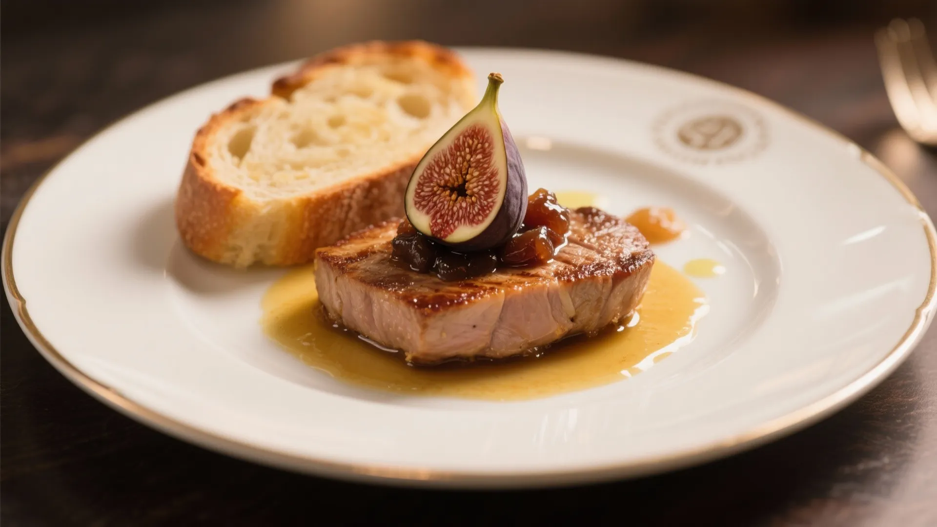 4. Foie Gras with Fig Compote