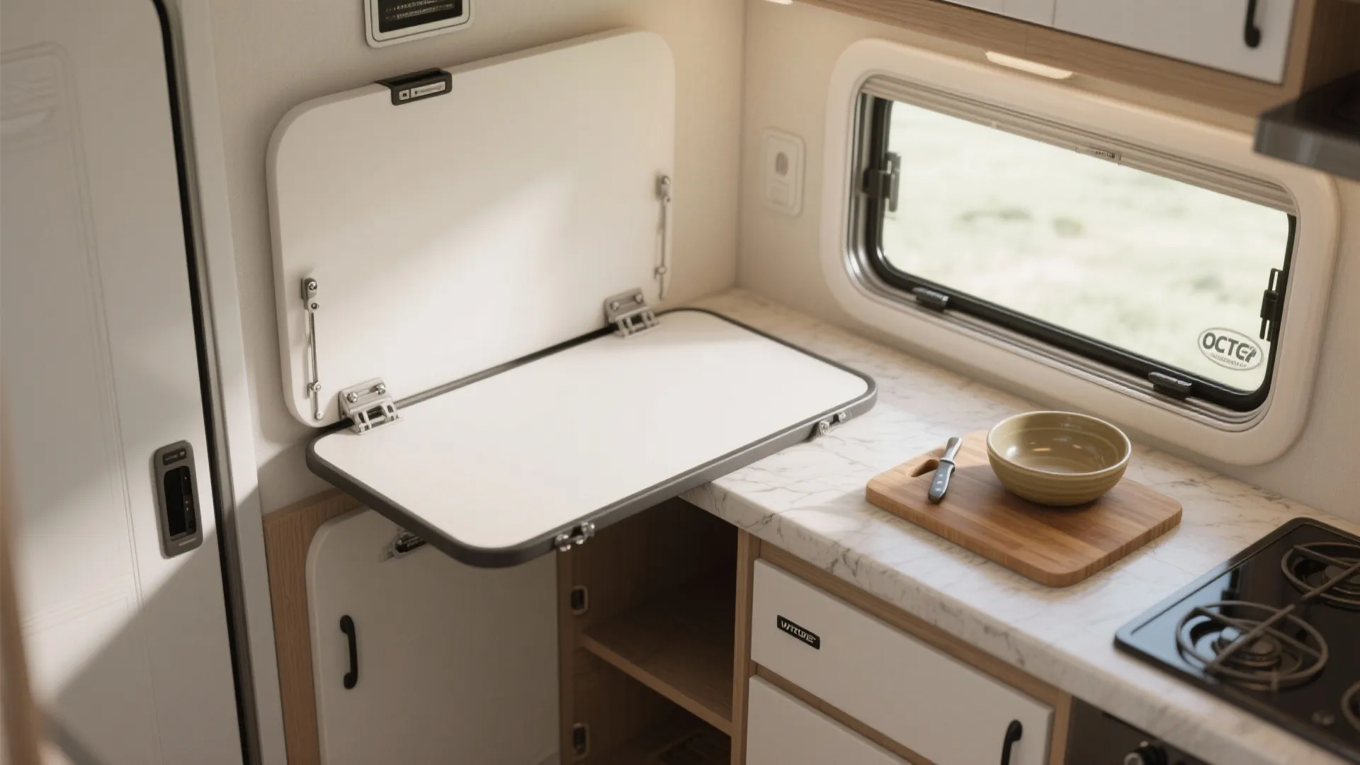 1. Fold-away prep stations