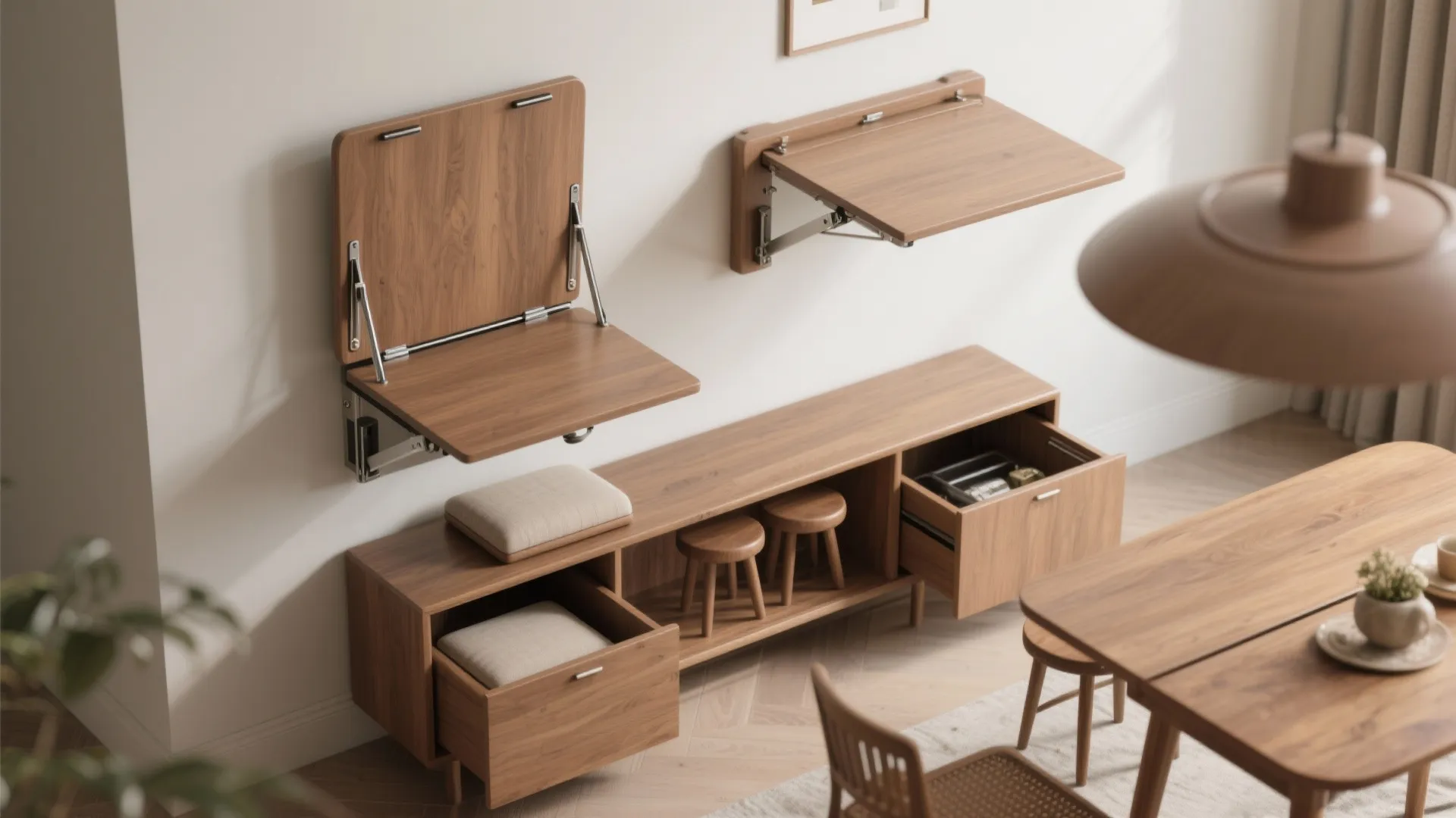 4. Fold-away dining and multifunction furniture