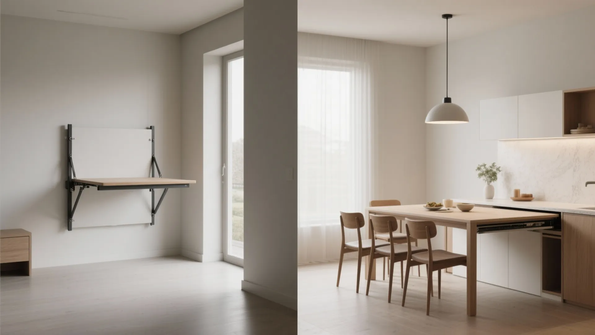 5. Make dining disappear when not in use