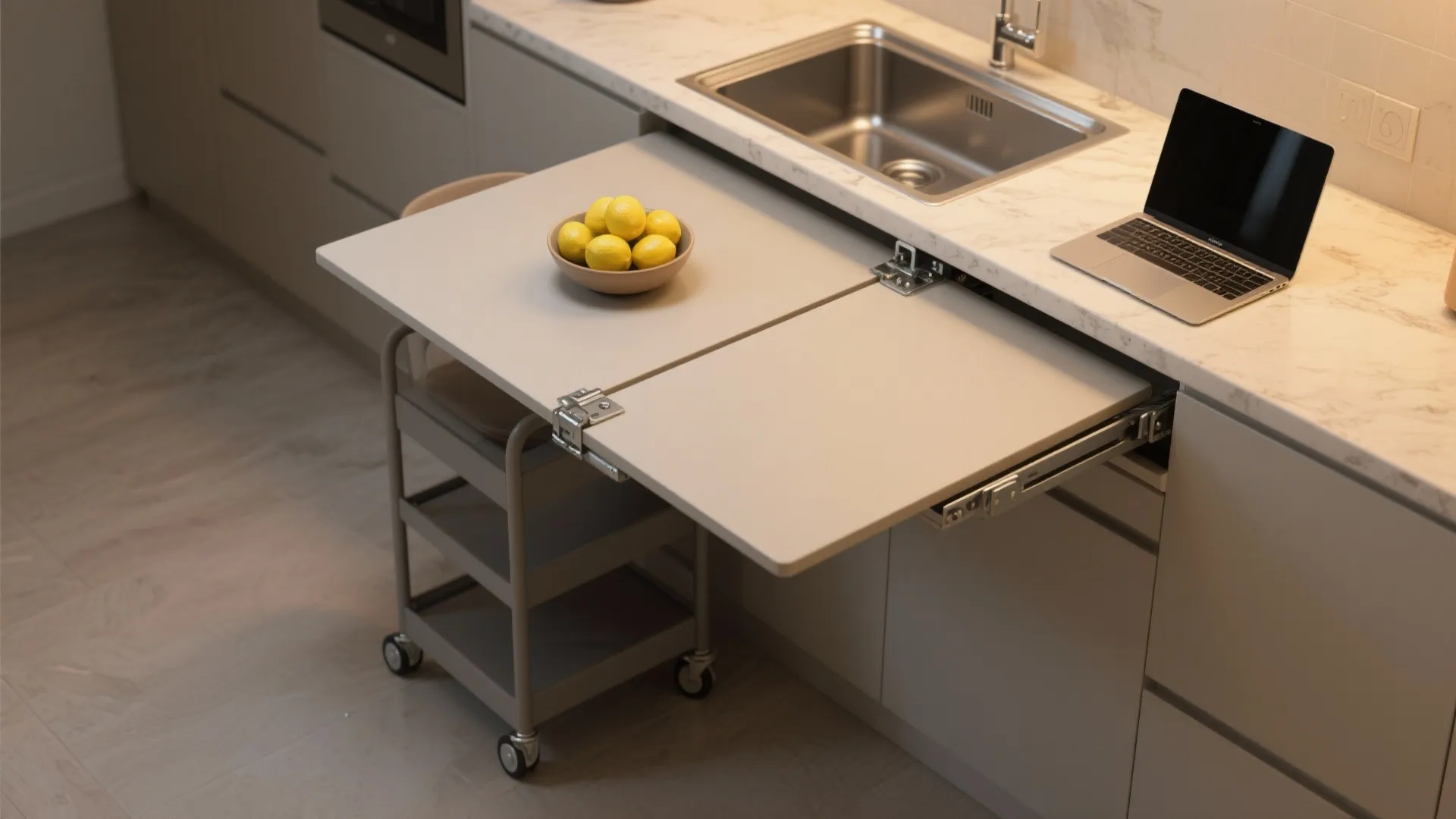 4. Fold-away and multi-use surfaces