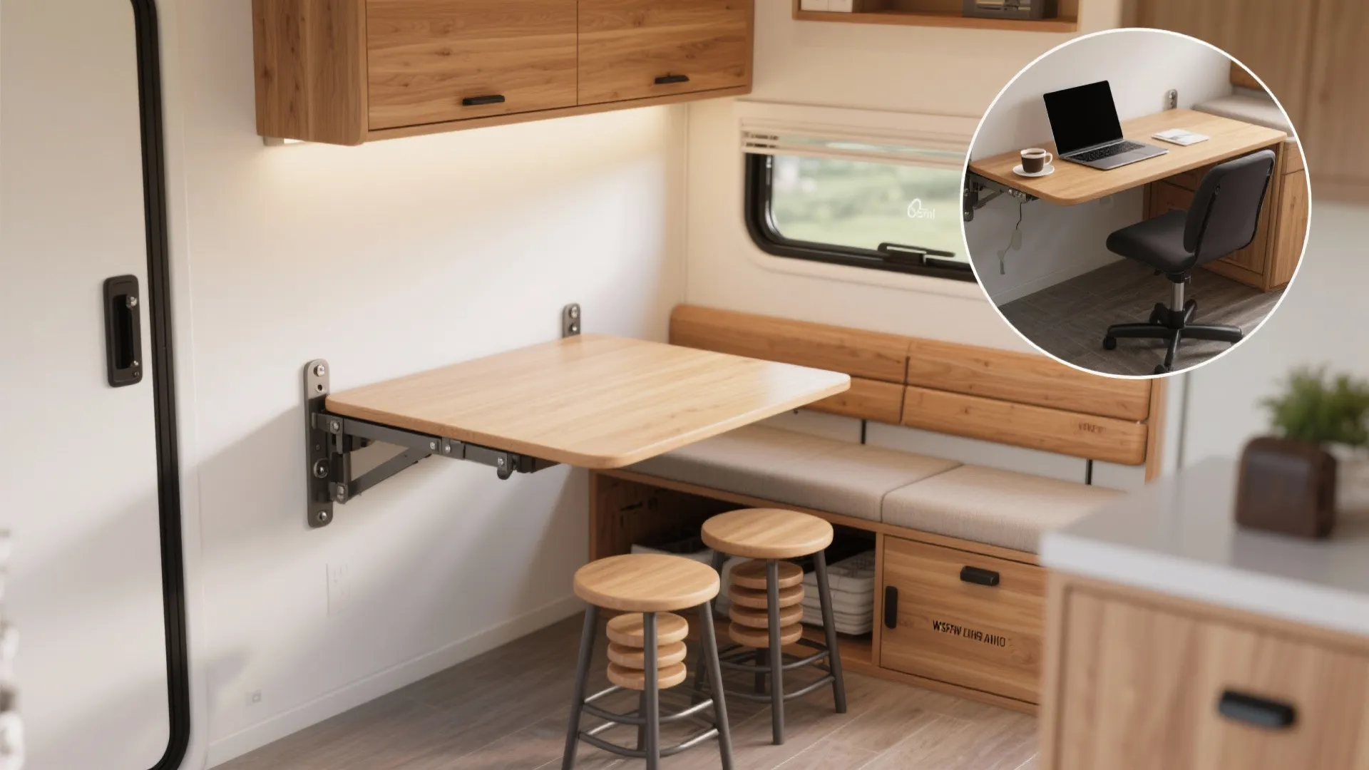 3. Fold-Away Table That Doubles As Desk