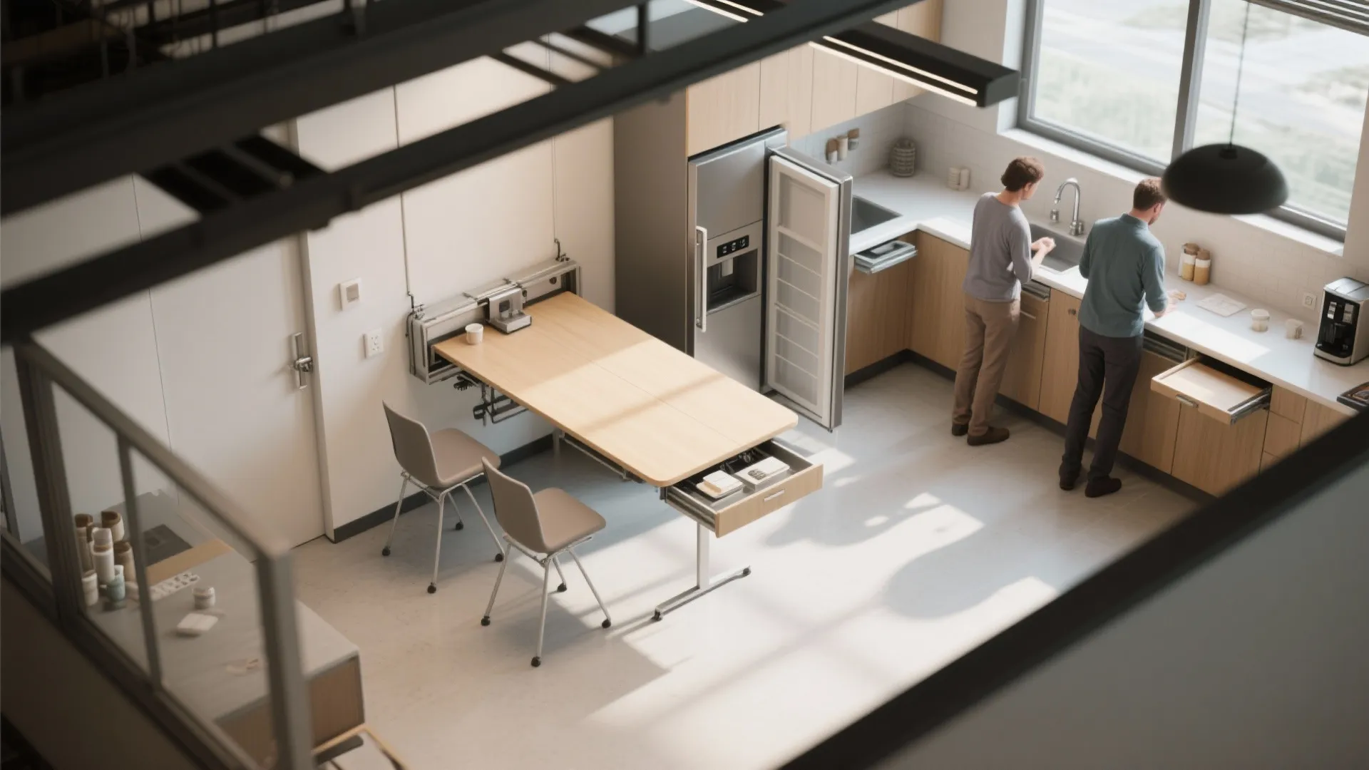 4. Fold-away tables and space-saving appliances