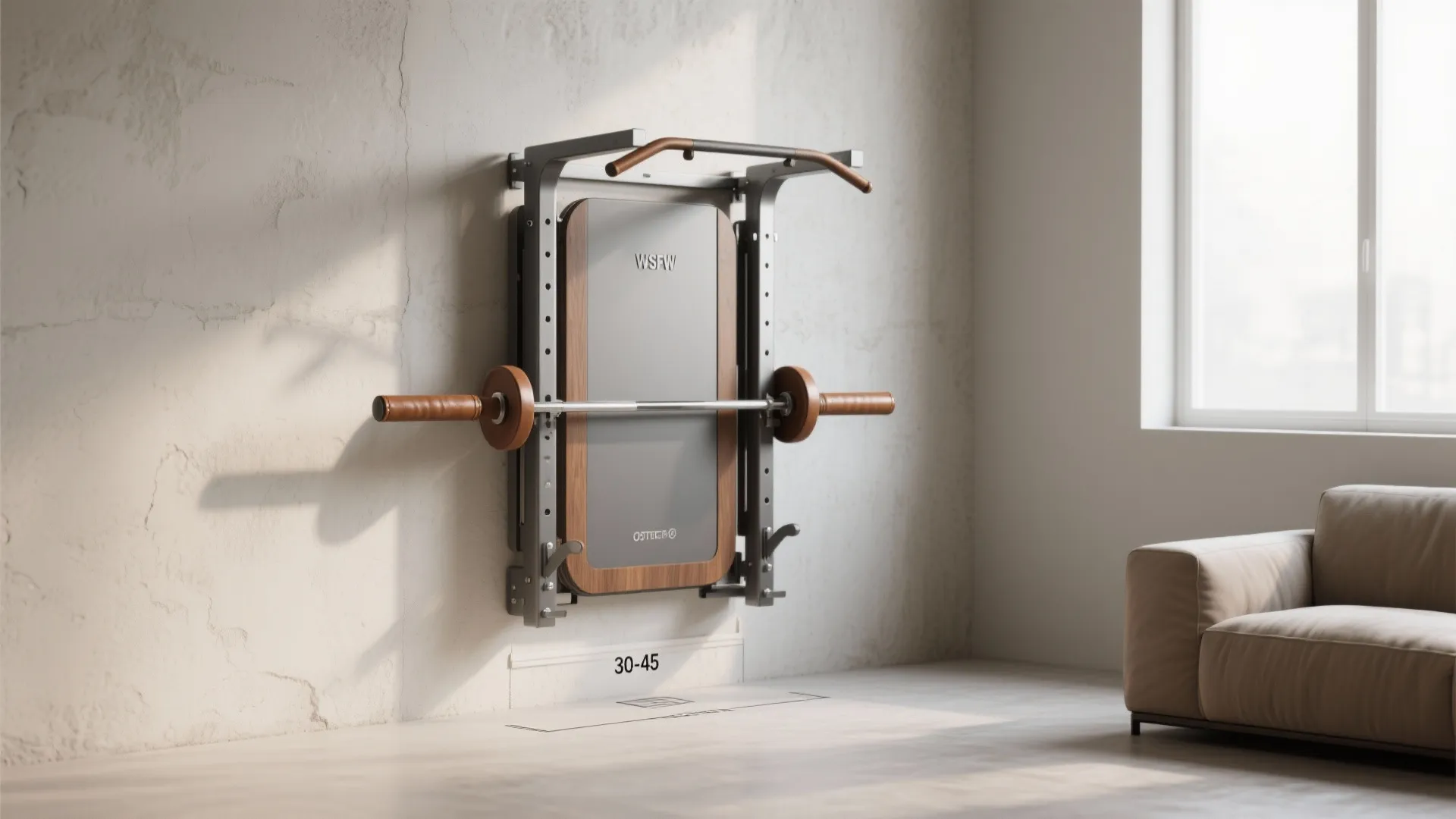 1. Fold-away wall gyms: muscles that vanish when you’re done