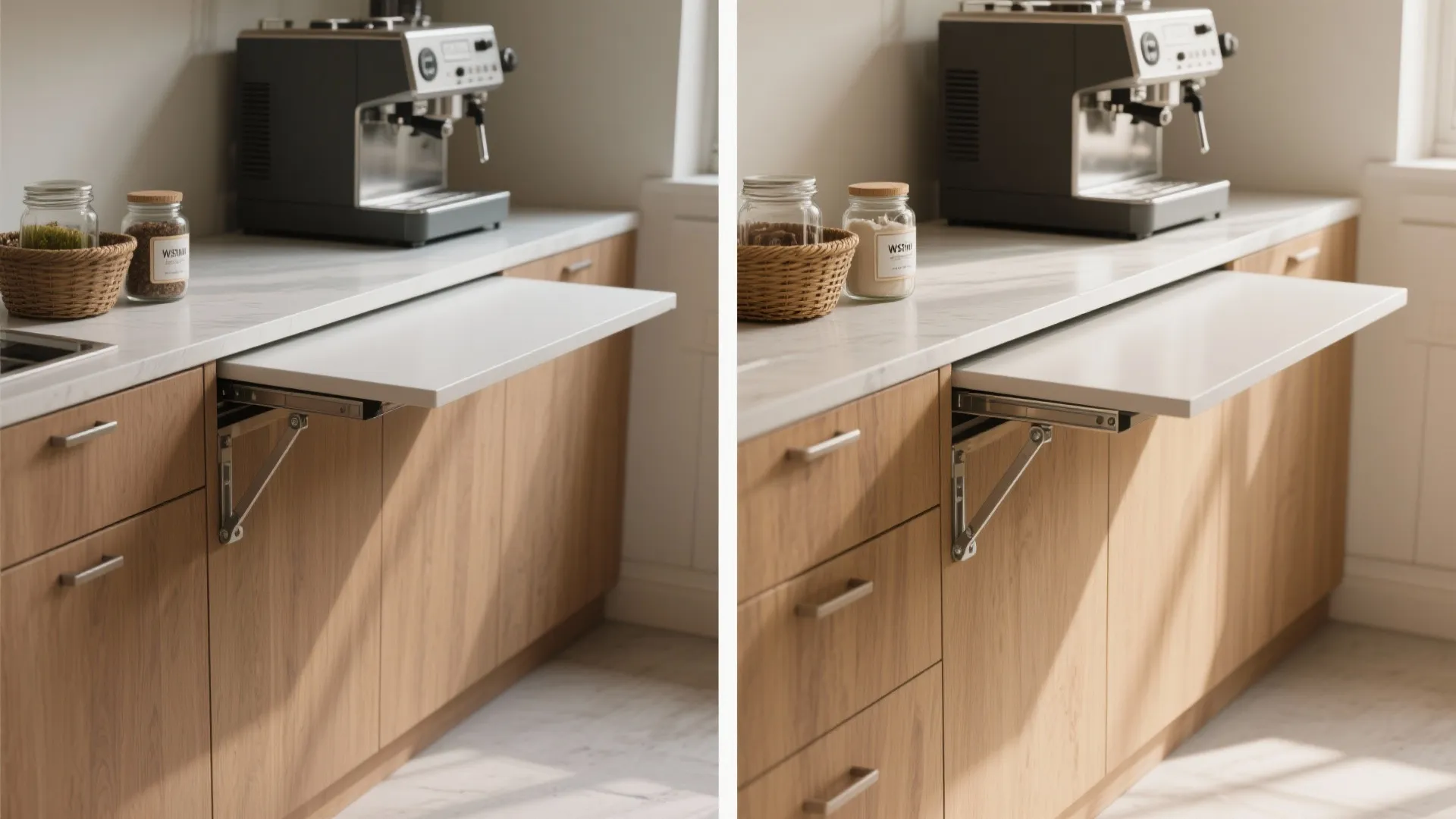 2. A Folding Counter That Disappears