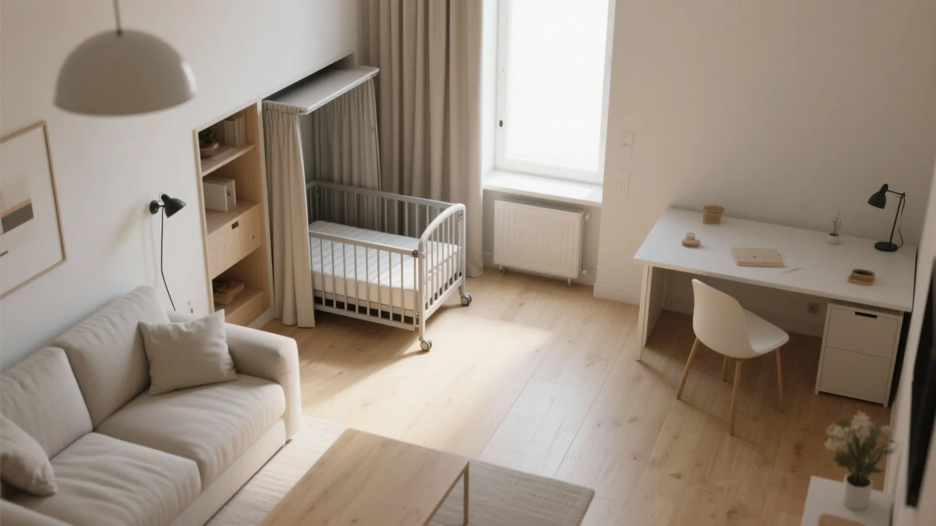 Foldable or Portable Cribs for Multi-Use Spaces