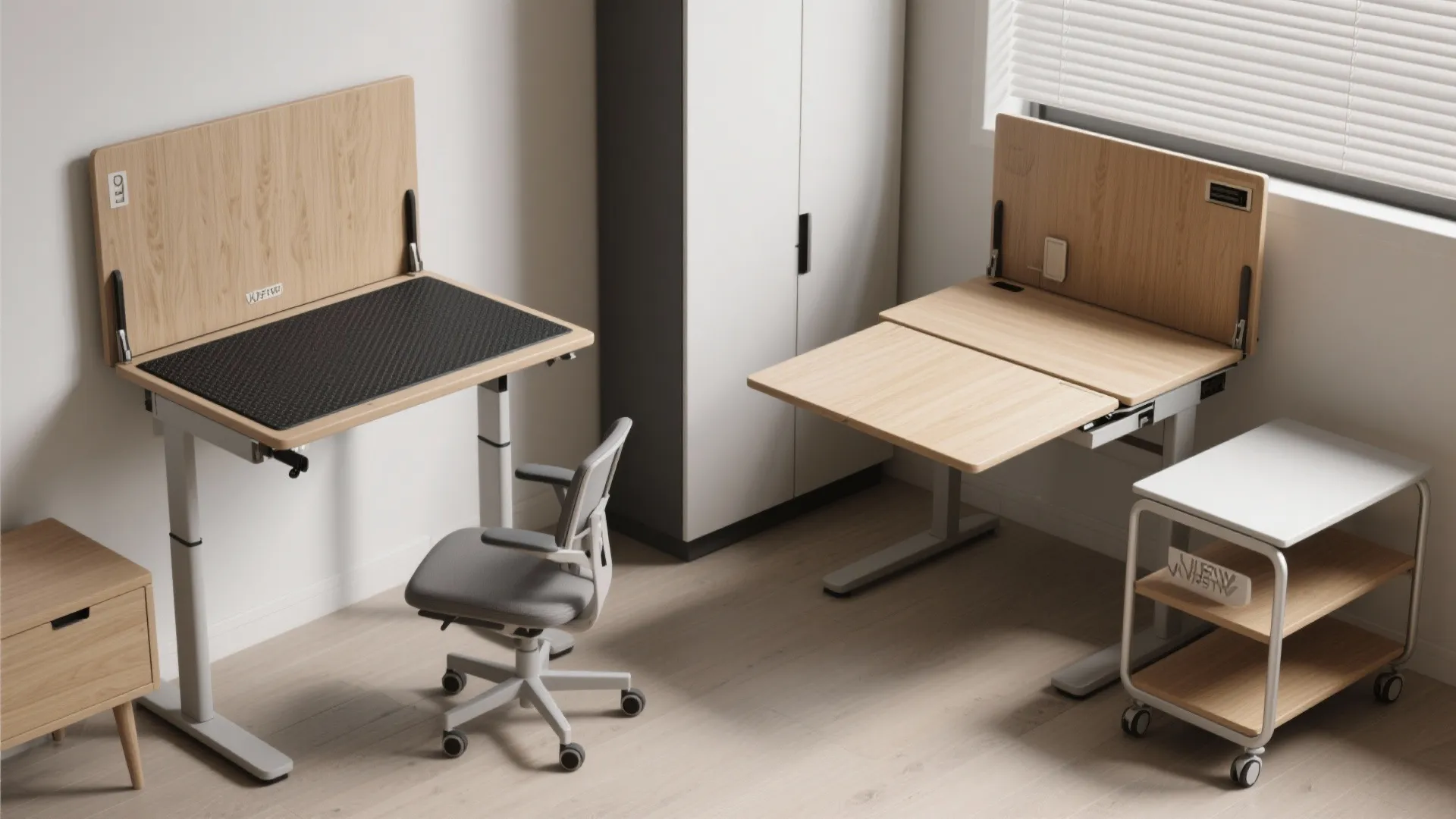 Fold-Down Desk and Convertible Surfaces