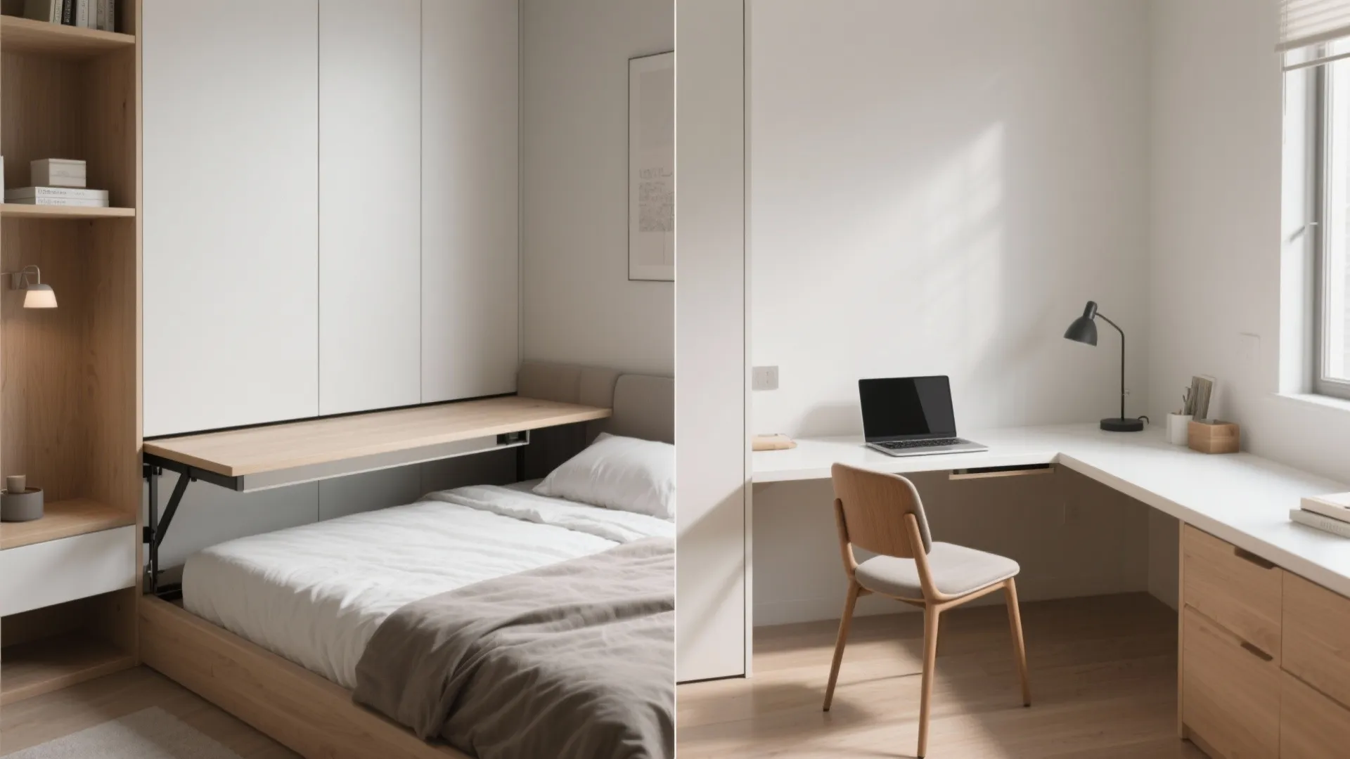 3. Install a Fold-Down Desk at the Foot