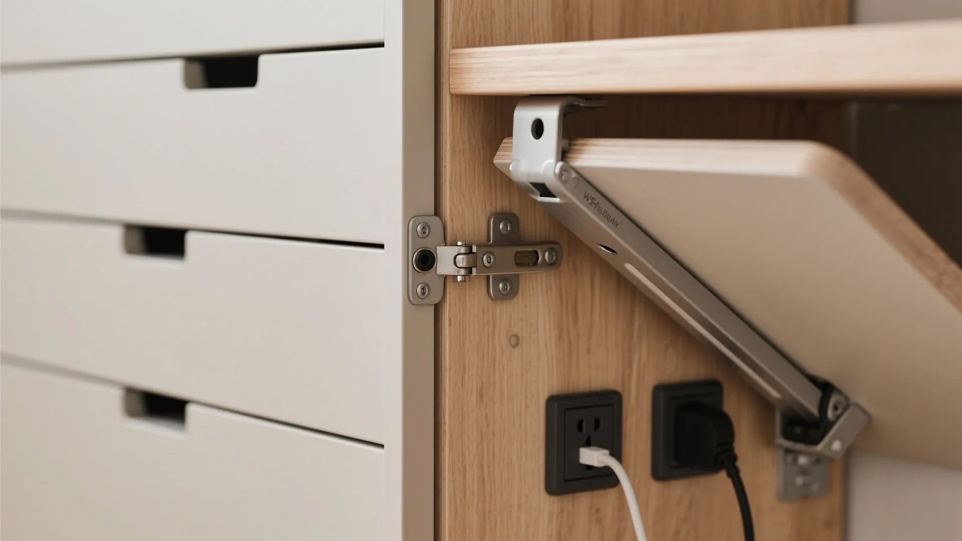 1) Minimalist Storage Walls for Living + Work