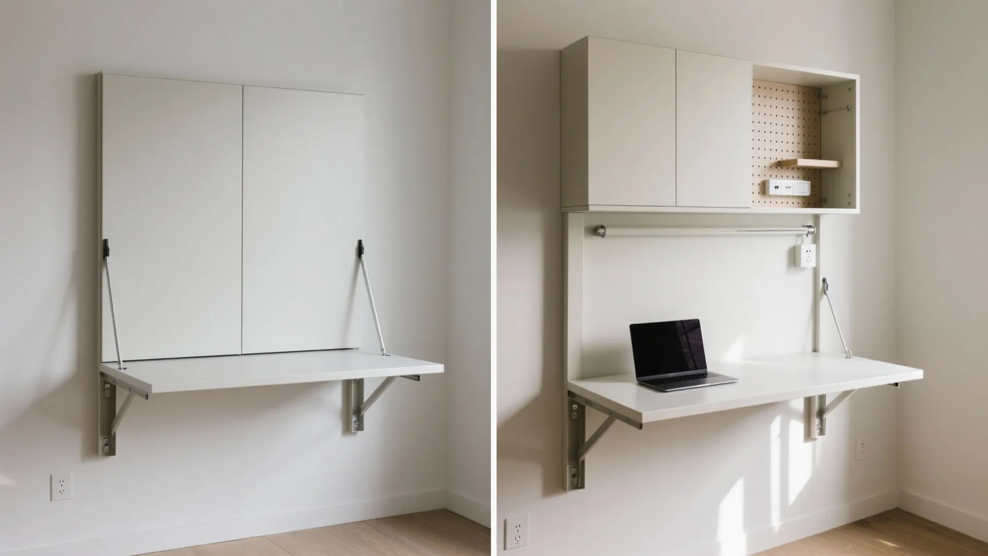 Idea 3: Fold-down desk that disappears (and reappears)