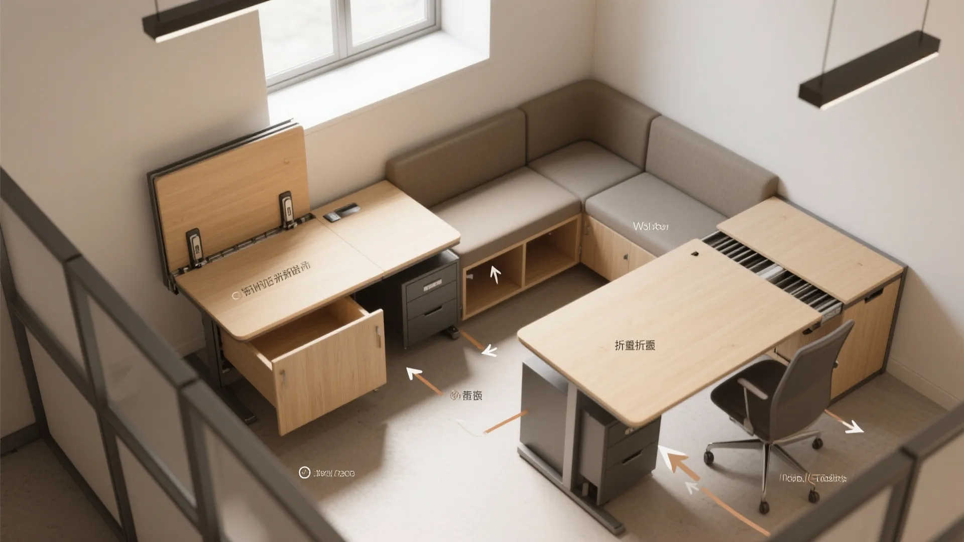 1. Multi‑function furniture that tucks away