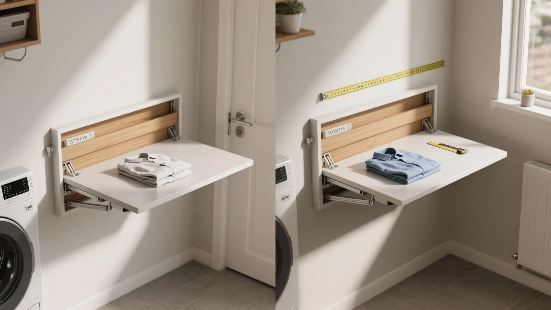 2. Fold-Down Workstation