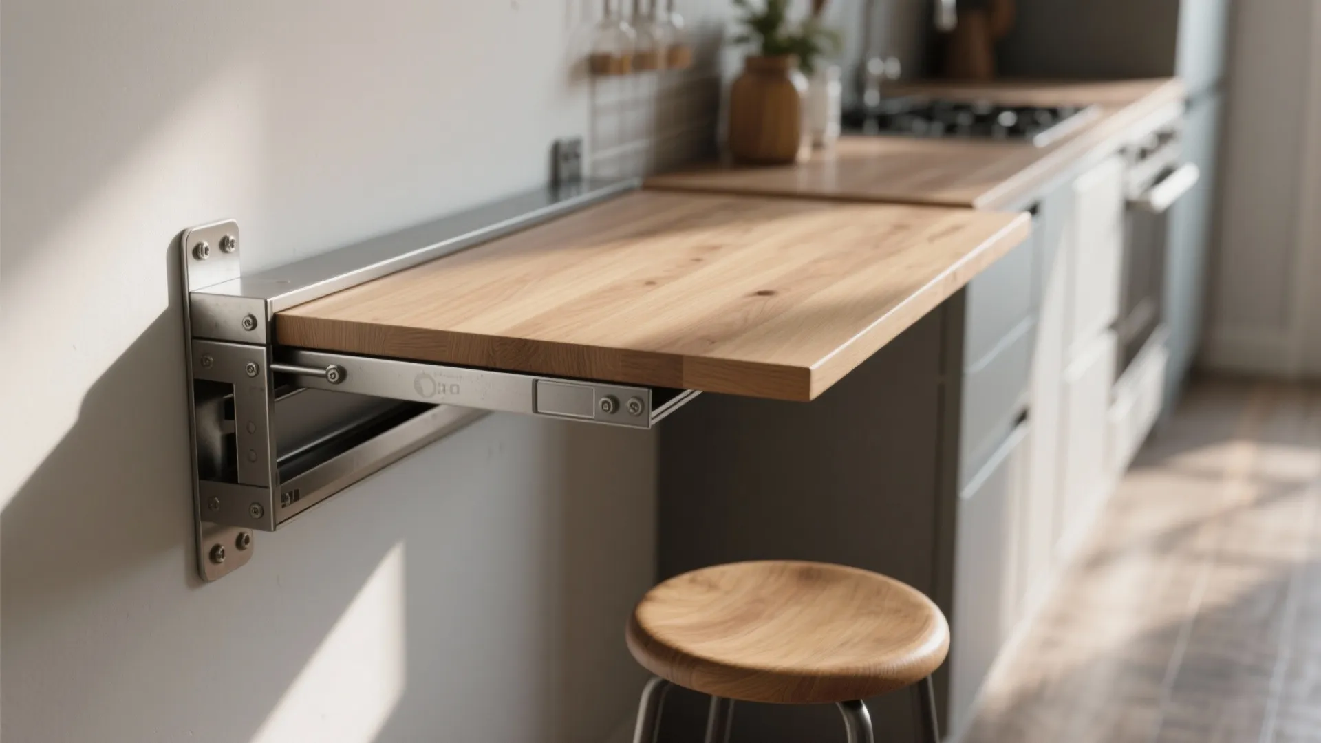 2. Fold-Down Breakfast Bar