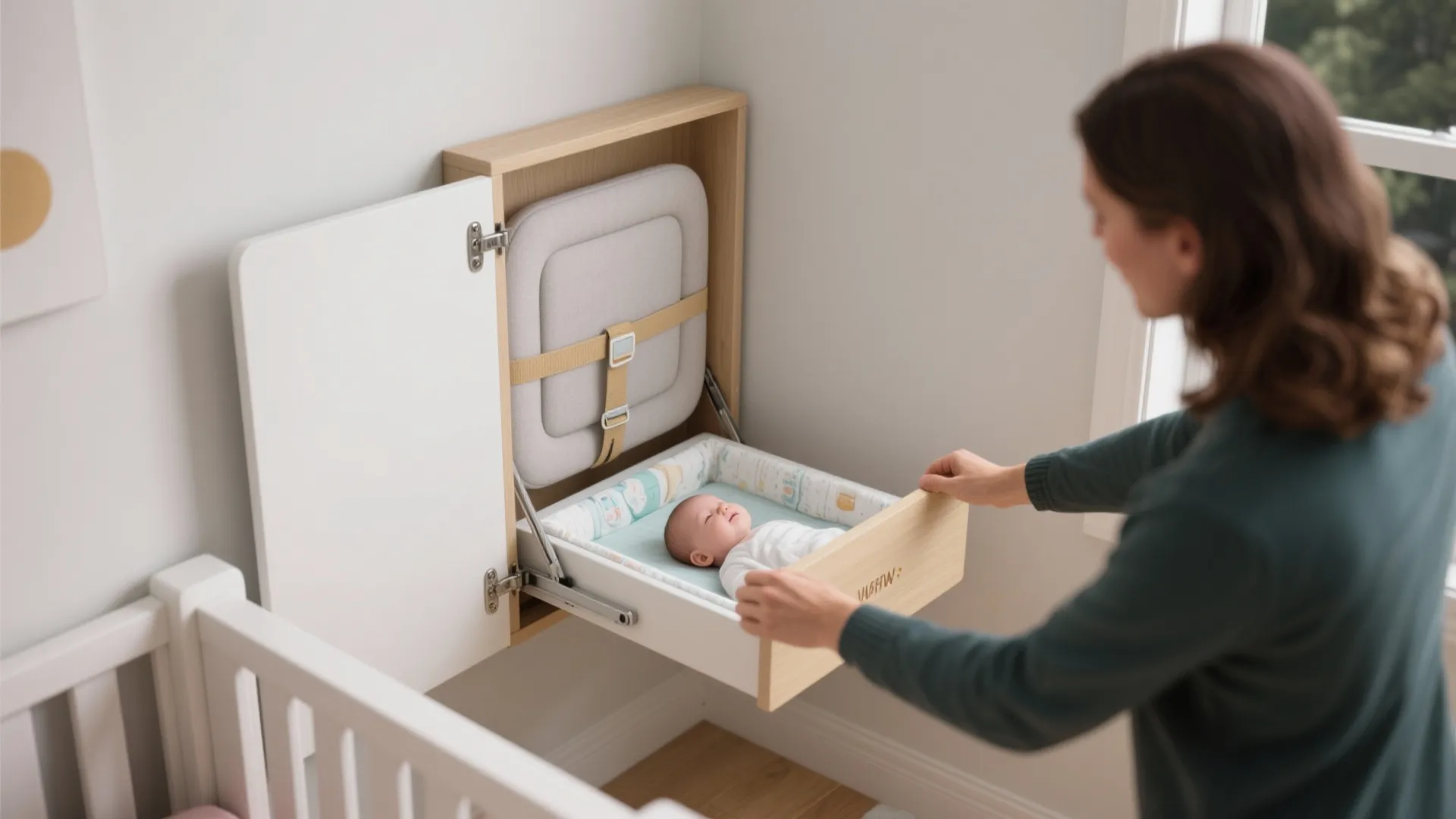 3. Fold-Down Changing Station and Smart Corners