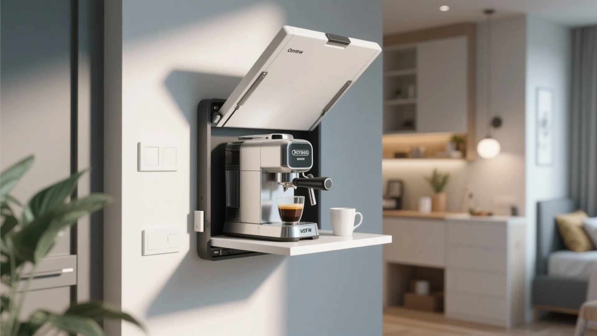 10. Wall-Mounted Fold-Down Station