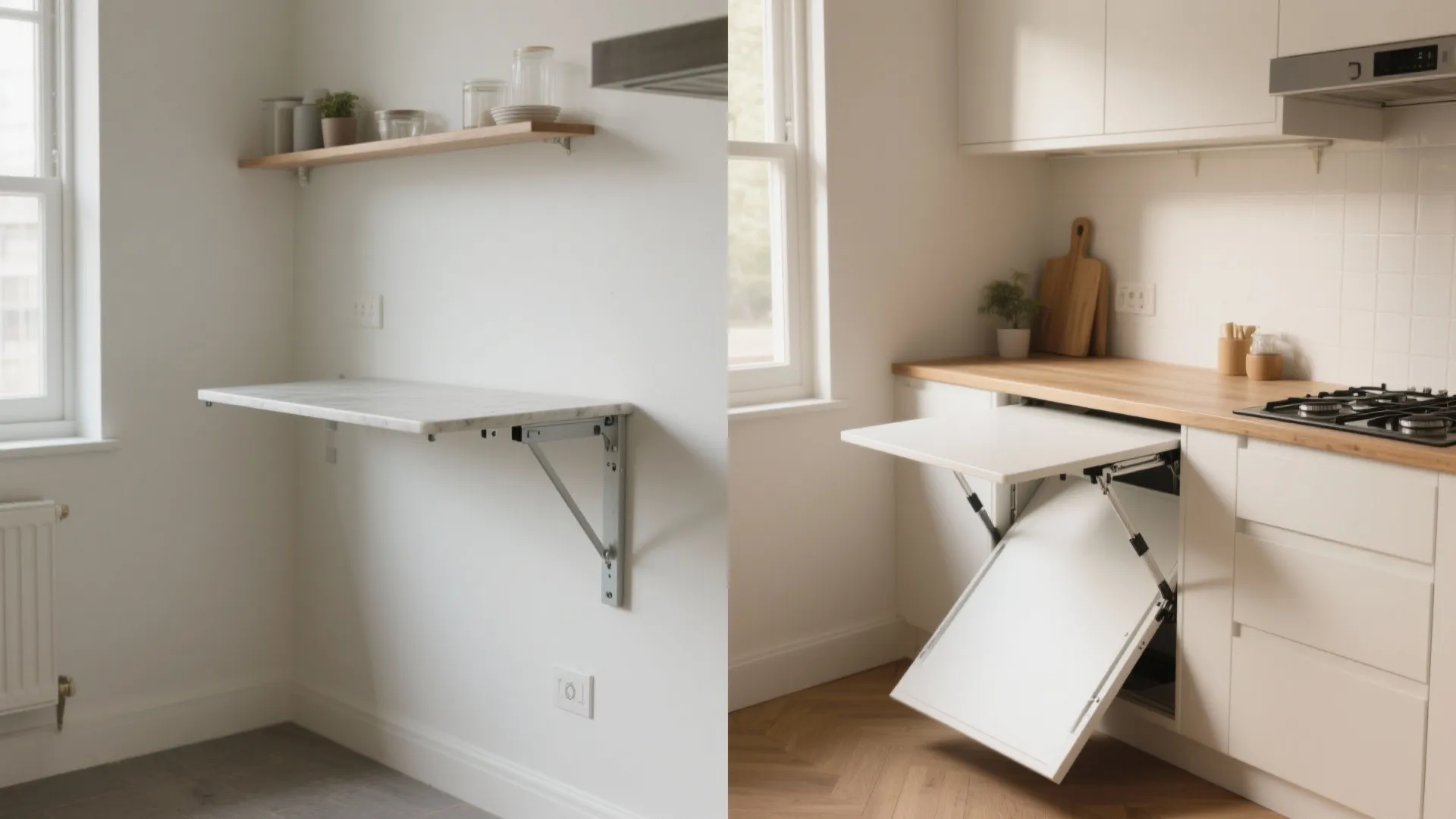 A Slim Peninsula or Fold-Down Counter for Real Life