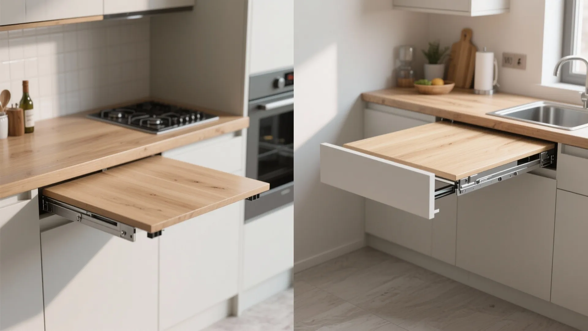 Fold-Down Counter Extensions