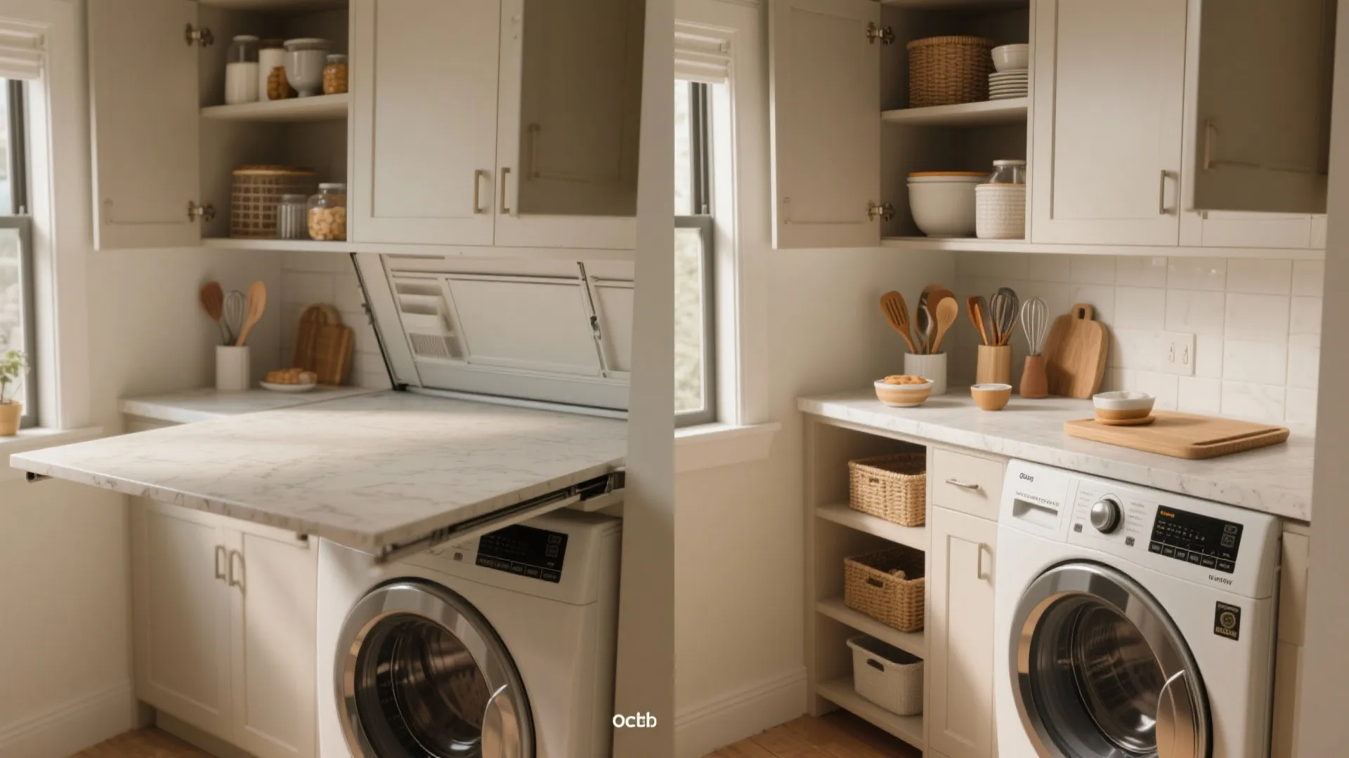 3. Fold-Down Counter Space