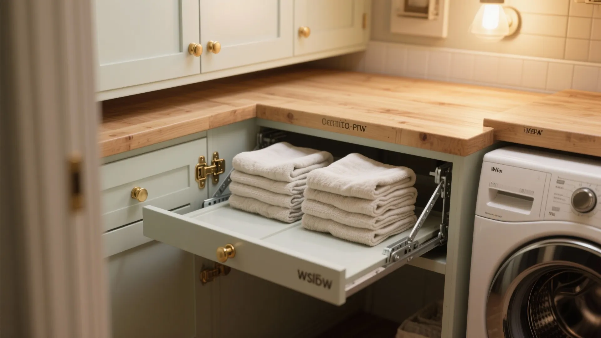 2. Create a fold-down fold-up work surface