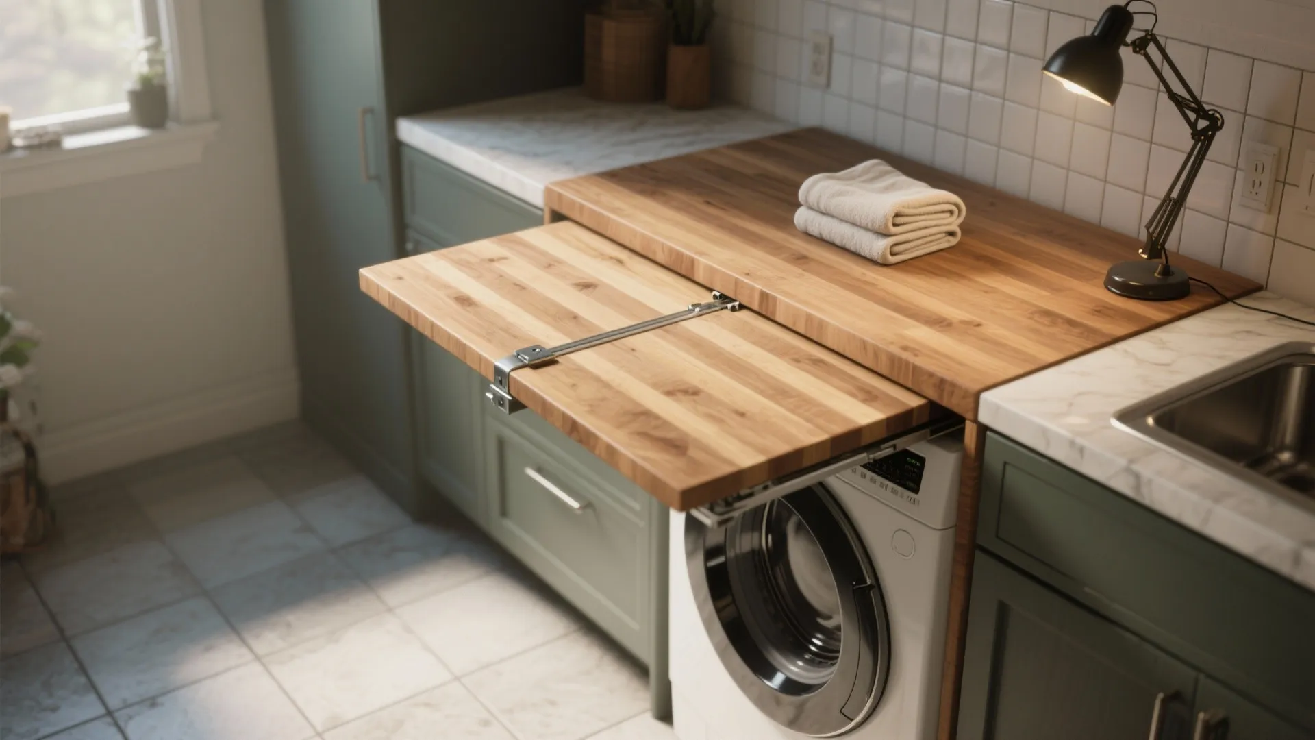 2. Fold-down Counters and Multi-use Surfaces